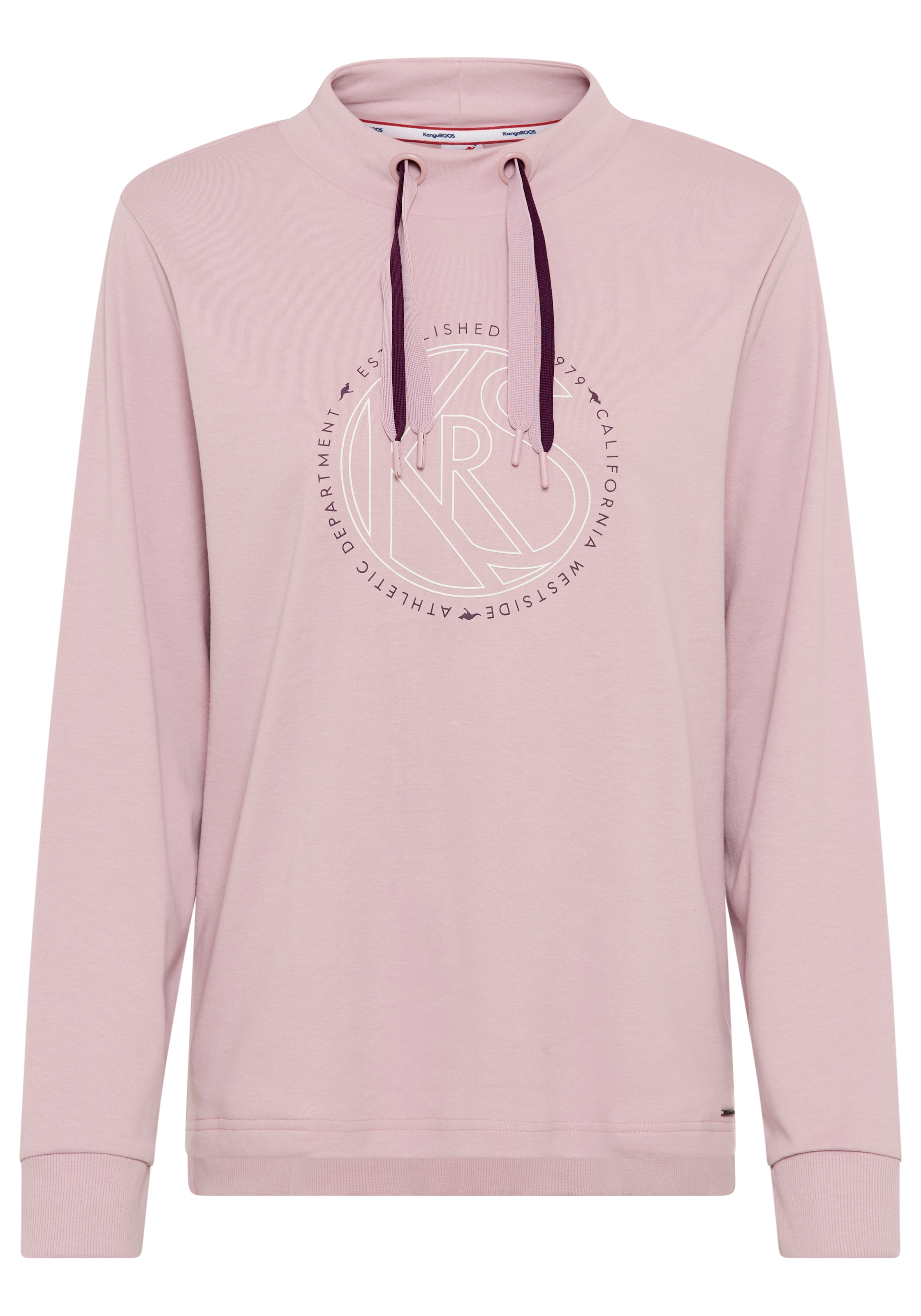 KangaROOS Sweatshirt, mit Stehkragen und Frontdruck
