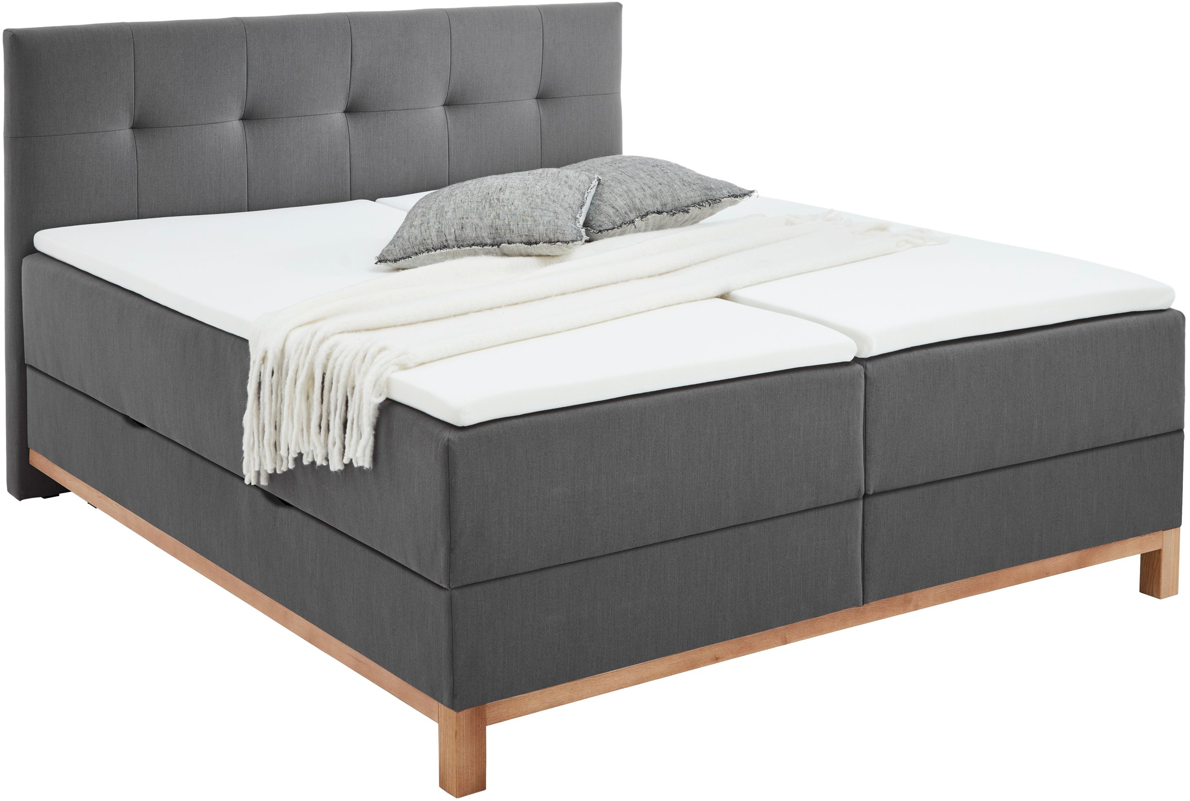 meise.möbel Boxspringbett »Catania«, mit Bettkasten und Topper