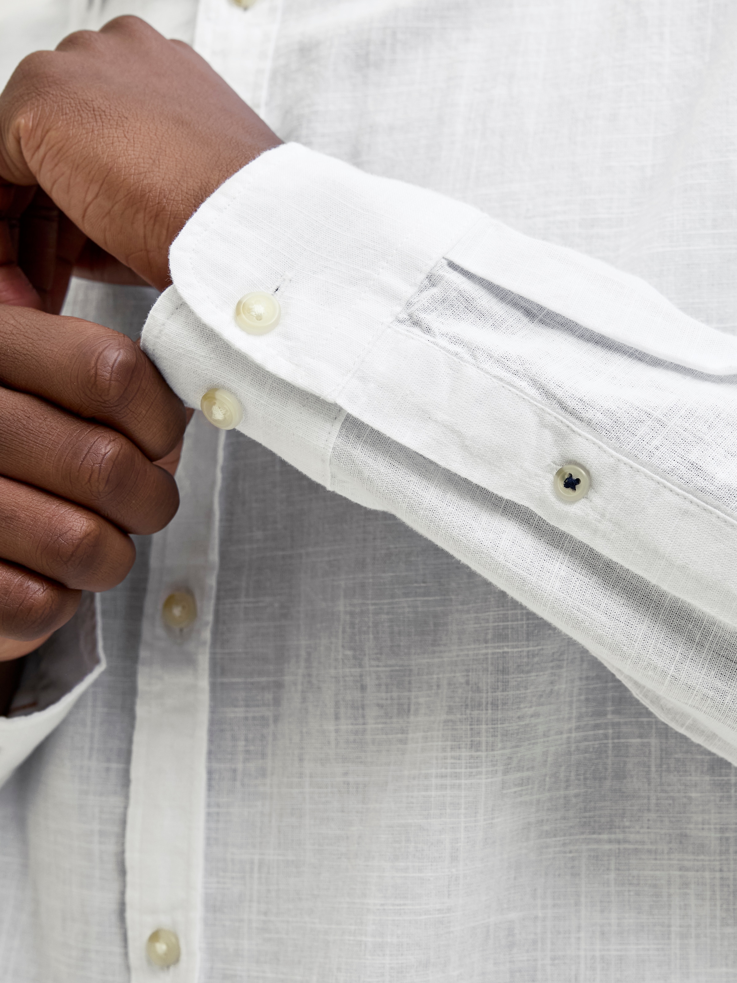 Jack & Jones Langarmhemd »JJESUMMER SHIRT LS SN« mit Hemdkragen