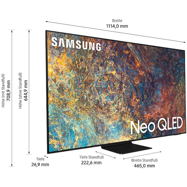 Samsung QLED-Fernseher »GQ50QN90AAT«, 125 cm/50 Zoll, 4K Ultra HD, Smart-TV,  Quantum HDR 1500,Neo Quantum Prozessor 4K,Quantum Matrix Technologie im  OTTO Online Shop