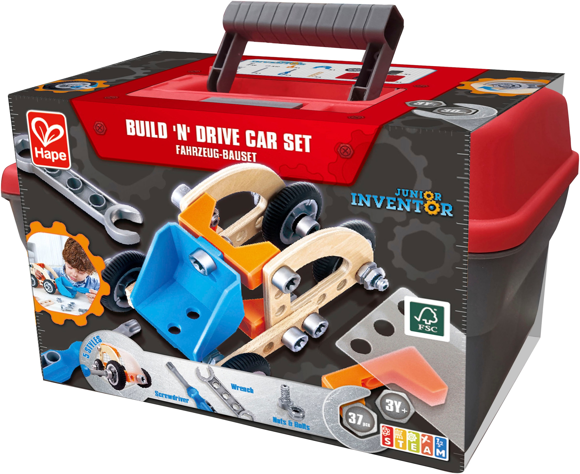 Hape Konstruktions-Spielset »Fahrzeug-Bauset«