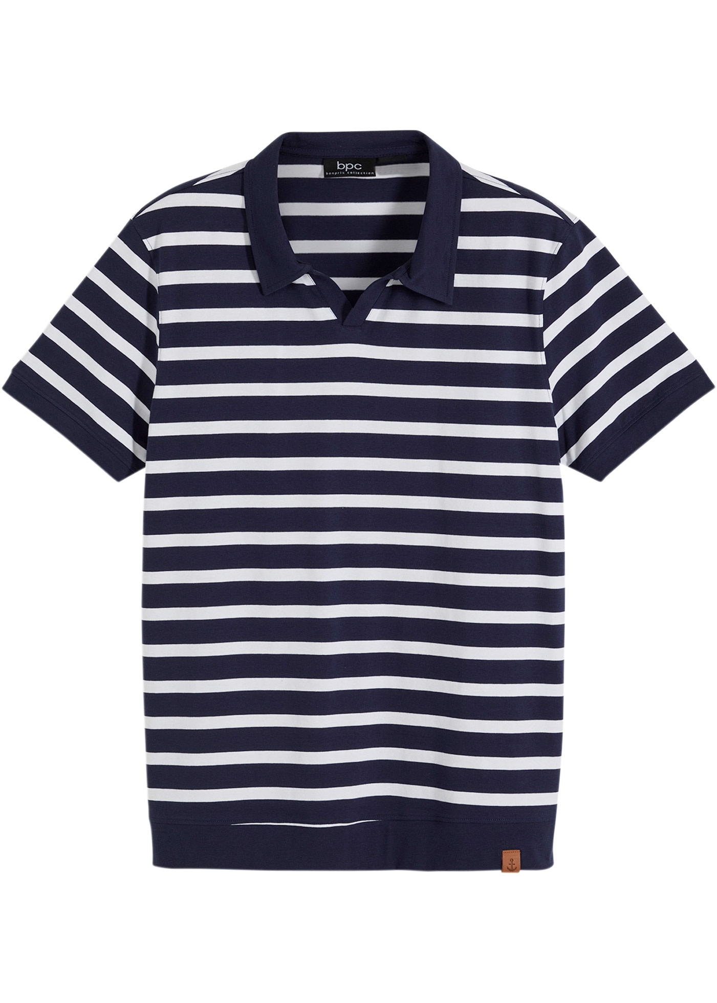 bonprix Poloshirt Poloshirt mit Baumwolle