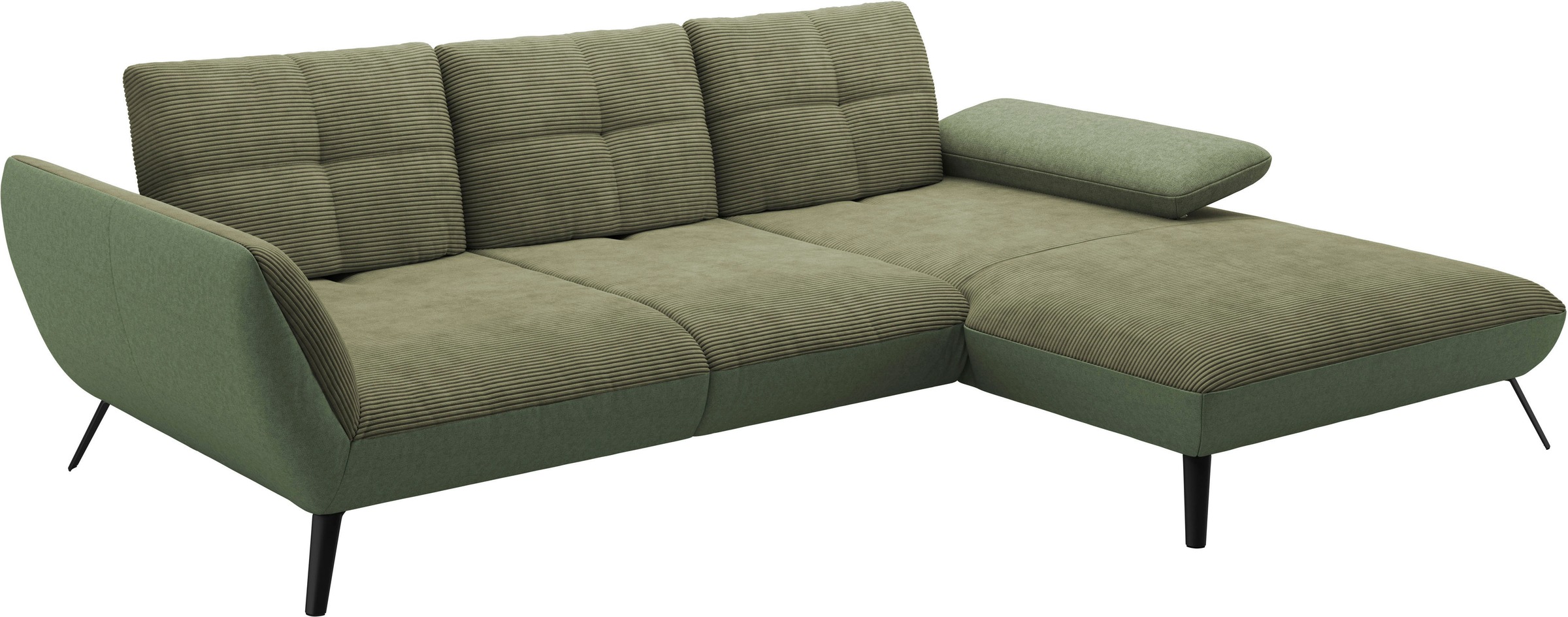 Places of Style Ecksofa »Mikado L-Form«, inkl. Sitztiefenverstellung und Armteilverstellung