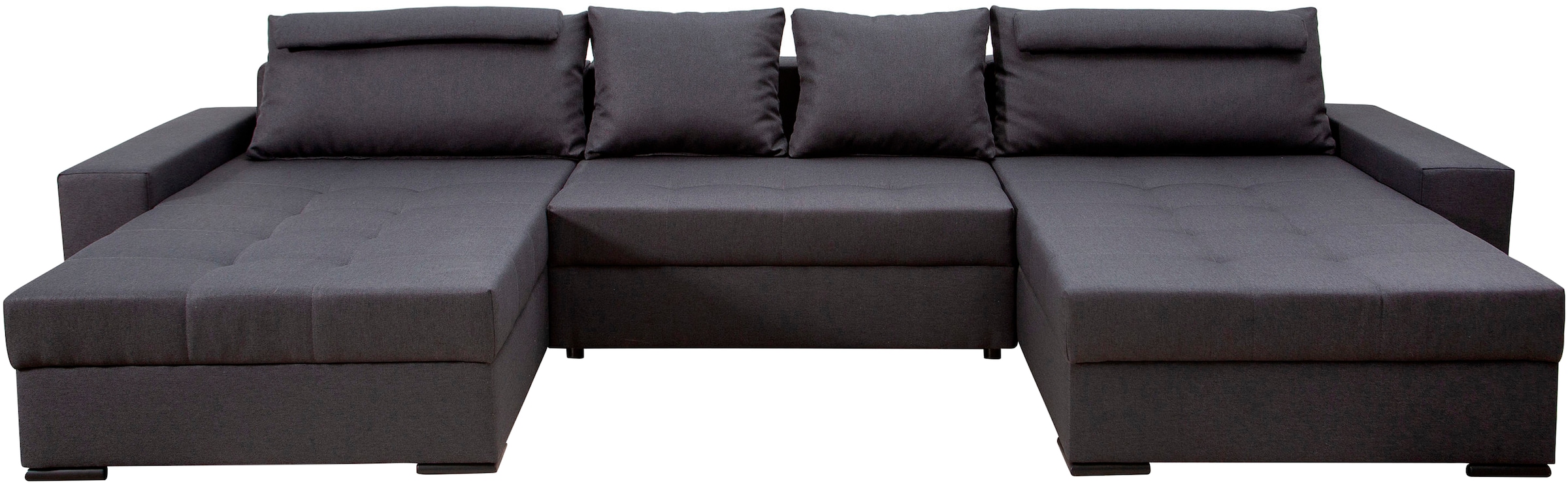 COLLECTION AB Wohnlandschaft »XXXL-Josy Relax U-Form Breite 352 cm, mit 2 gleich großen Recamieren«, inkl. Bettfunktion, Bettkasten, mit 4 Rückenkissen in zwei Größen