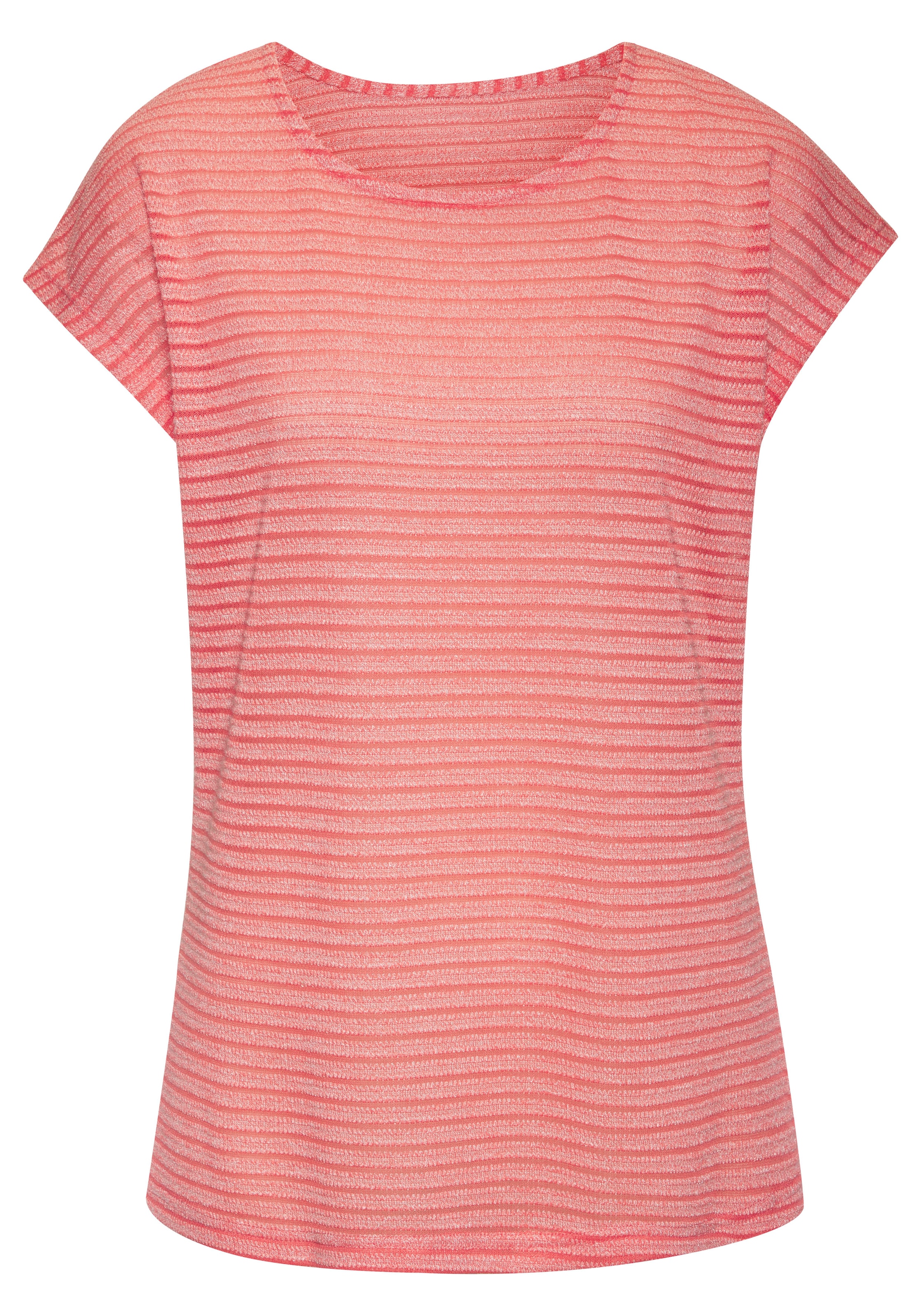 Vivance Kurzarmshirt »mit Streifenoptik«, (2er-Pack), aus pflegeleichter Viskose-Qualität