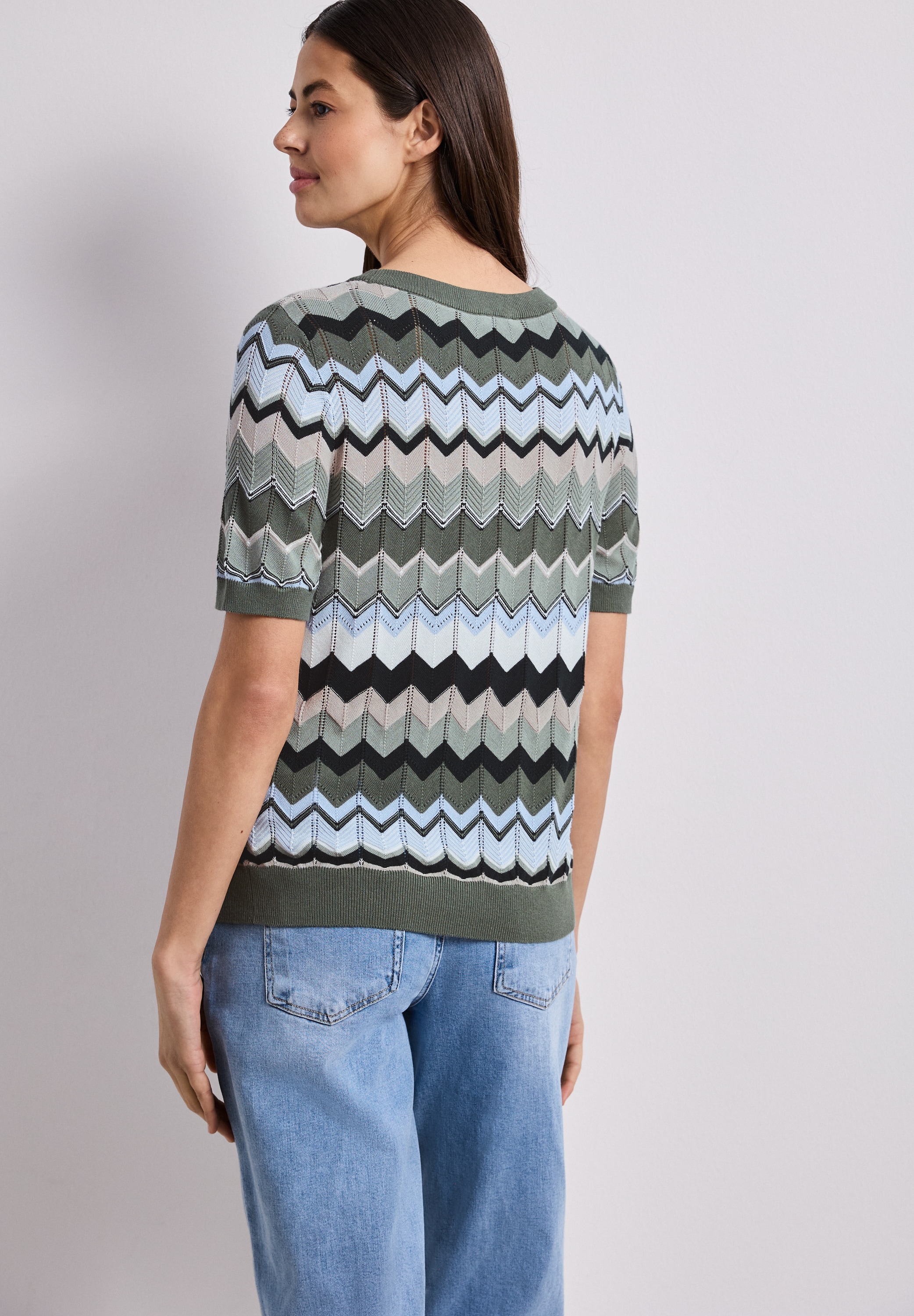 STREET ONE Strickpullover luftige Strickqualität, regular Fit
