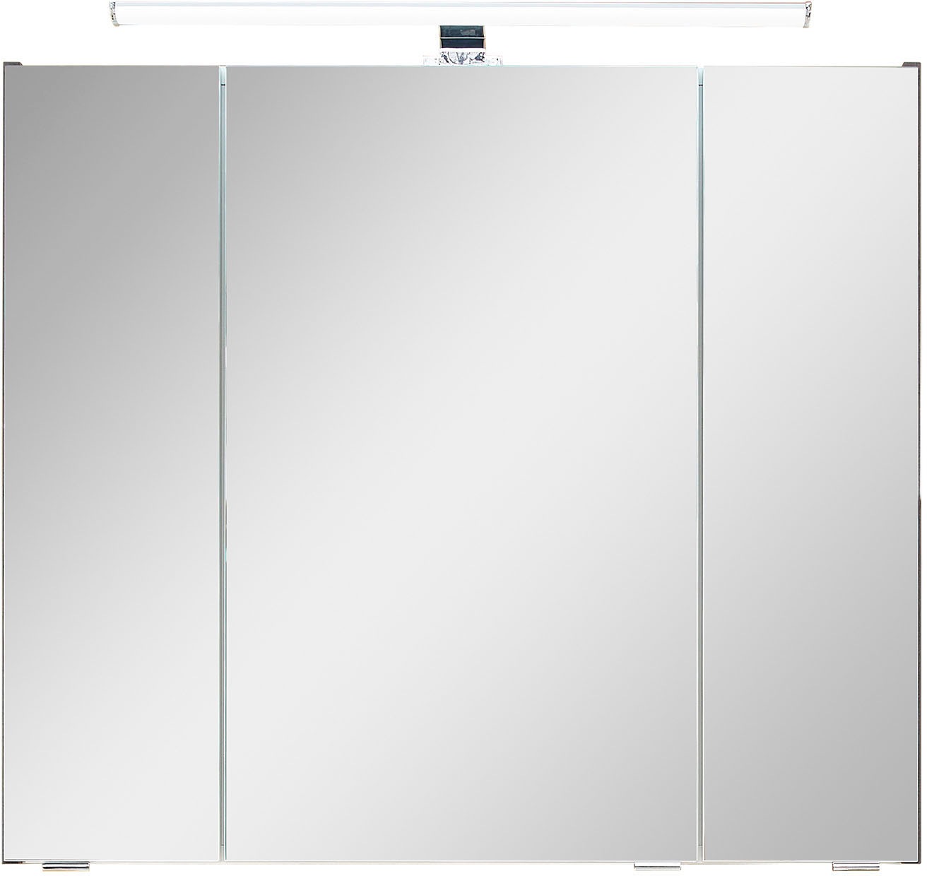 Saphir Badmöbel-Set »Quickset 945 3-teilig, Keramik-Waschtisch mit LED-Spiegelschrank«, (4 St.), Midischrank, 7 Türen, 3 Schubladen, 8 Einlegeböden, inkl. Türdämpfer