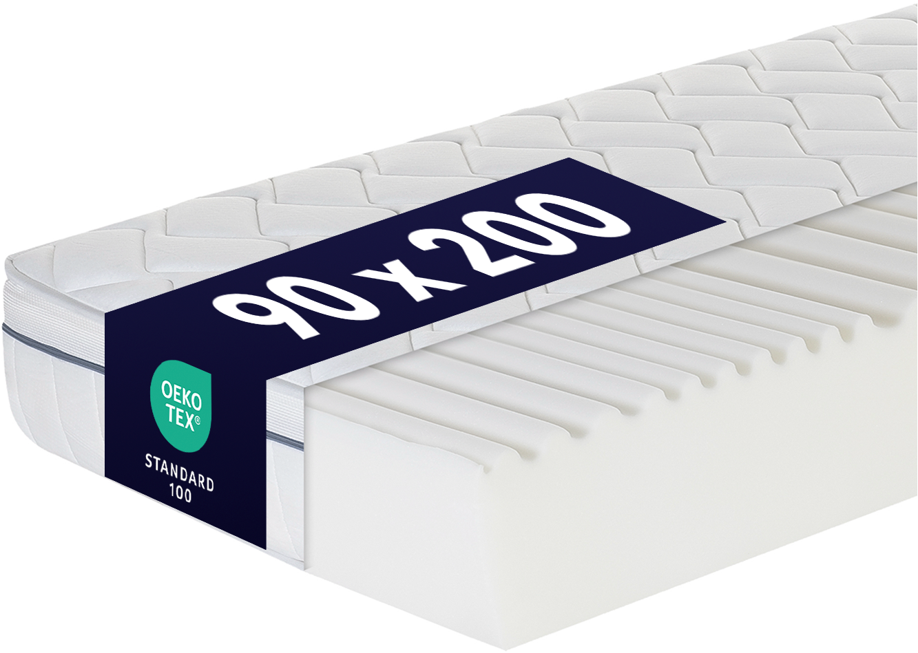 DI QUATTRO Komfortschaummatratze »23cm hohe Wendematratze mit zwei Härtegraden« 23 cm hoch Raumgewicht: 30 kg/m³ 1-tlg., 1 Stk. tlg. Matratze in H2+H3 & H4+H5, 90x200, 140x200 und weitere Größen