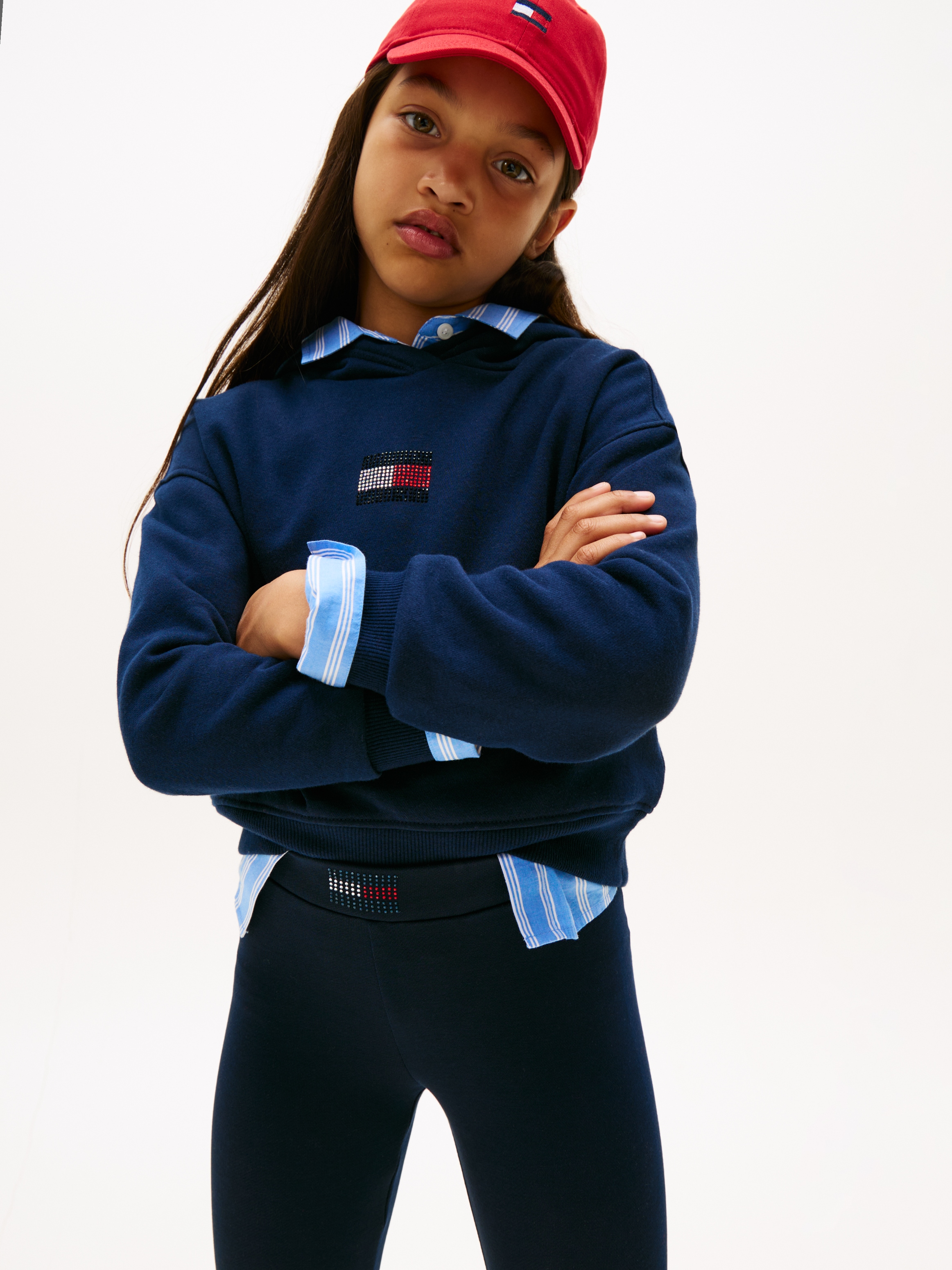 Tommy Hilfiger Leggings »RHINE STONE LEGGING«, Kinder bis 16 Jahre