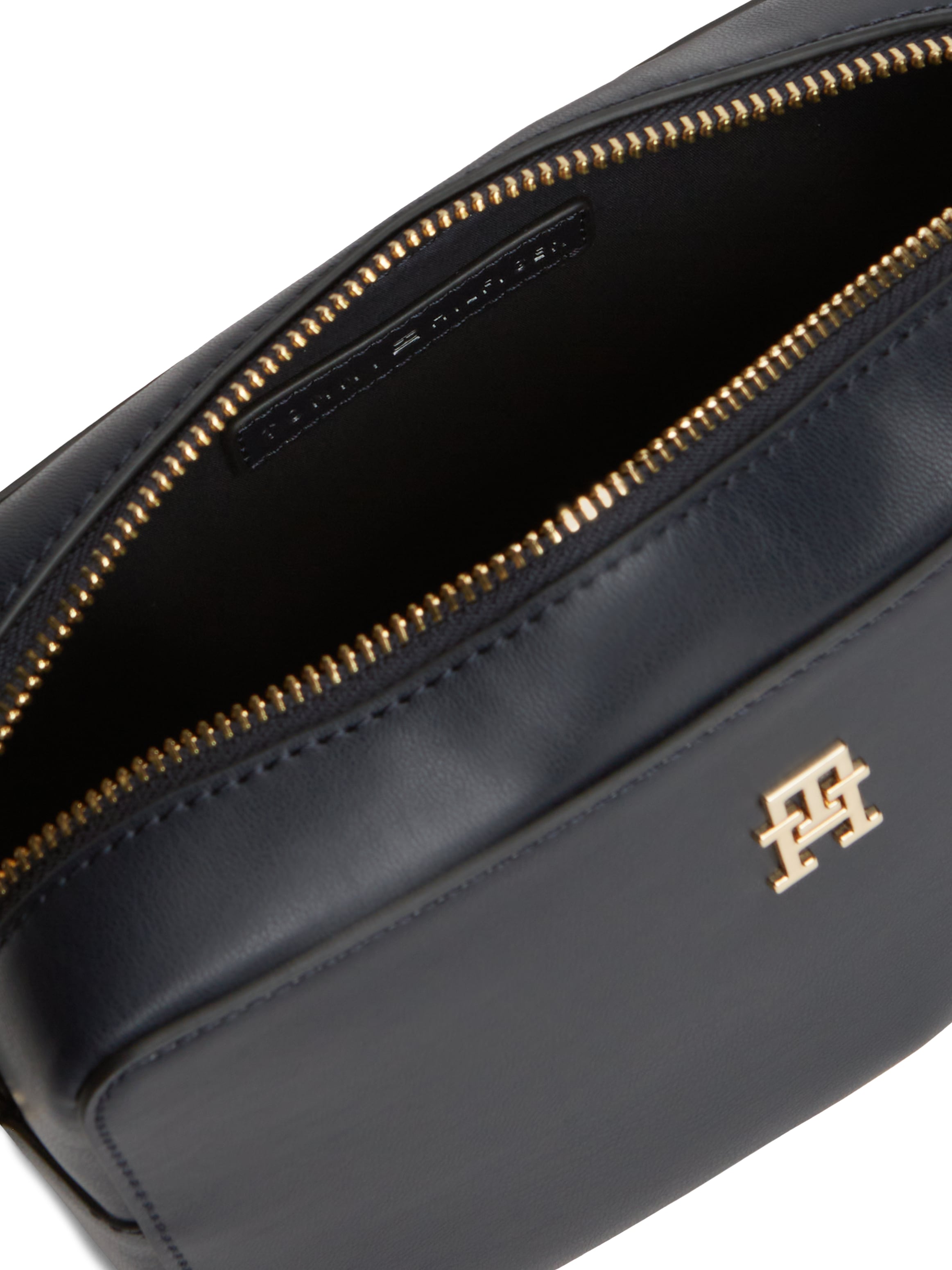 Tommy Hilfiger Mini Bag »TH JOY CAMERA BAG CORP« Unisex Schultertasche, Umhängetasche mit gestreiftem Schulterriemen