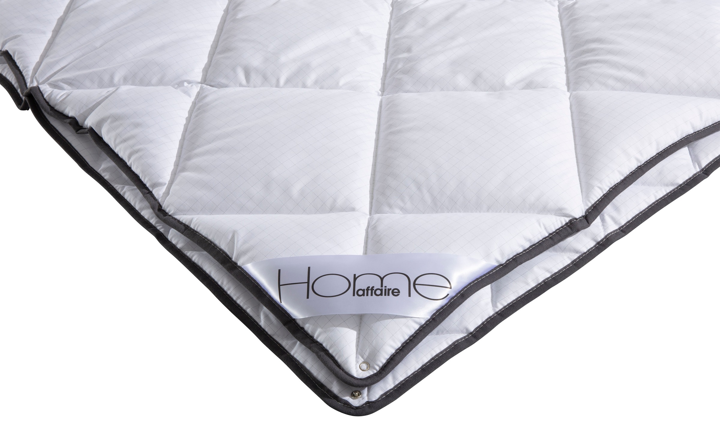 Home affaire Microfaserbettdecke »Murau, Bettdecke 135x200 cm, 155x220 cm mit antistatischer Wirkung«, 4-Jahreszeiten, Füllung Polyester, Bezug Microfaser Carbon, (1 St.), Bettdecken, Sommer, Winter, 4-JZB, Decke mit Blauen Engel zertifiziert