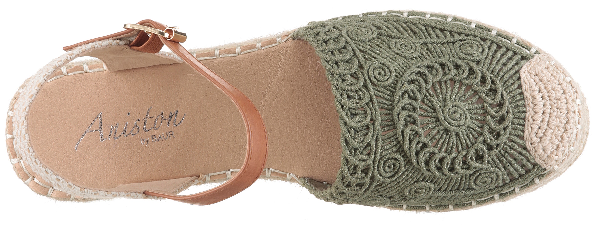 Aniston SHOES Plateausandale  Häkel-Sandale, Sommerschuh, Urlaubsschuh - NEUE KOLLEKTION
