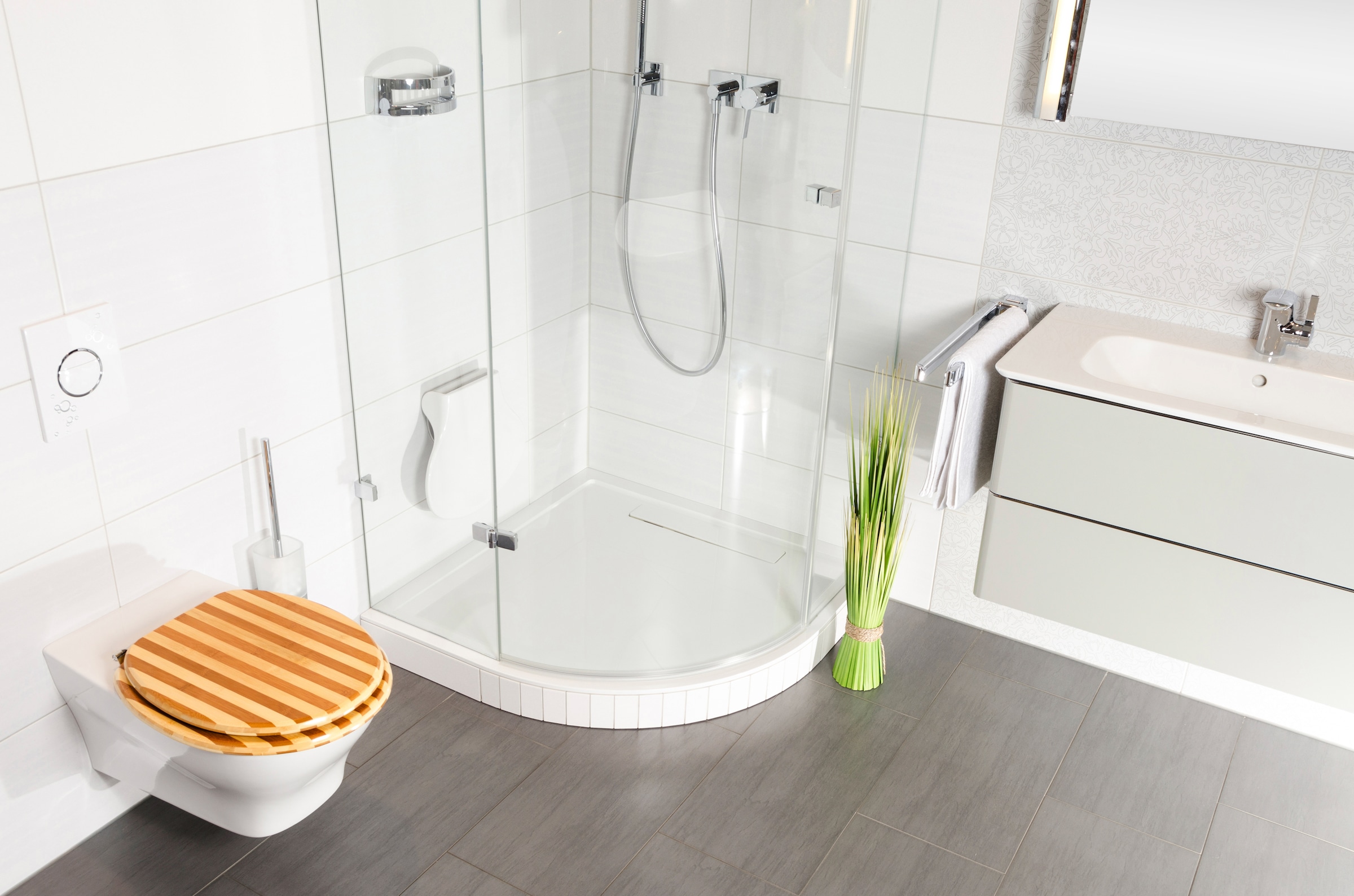 Sanilo WC-Sitz »Bambus Gestreift«, mit Absenkautomatik