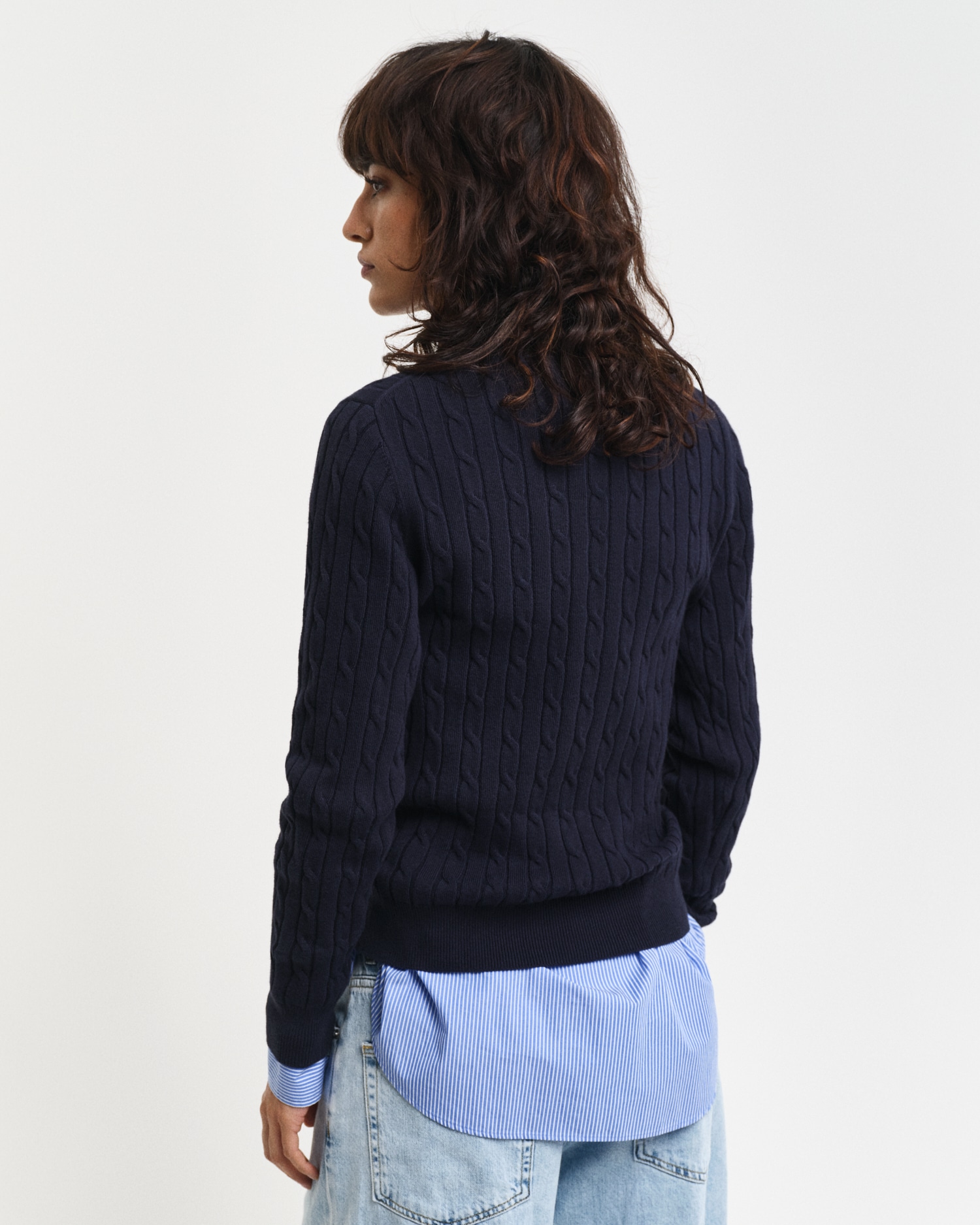 Gant Rollkragenpullover »STRETCH COTTON CABLE TURTLENECK«, mit Zopfmuster