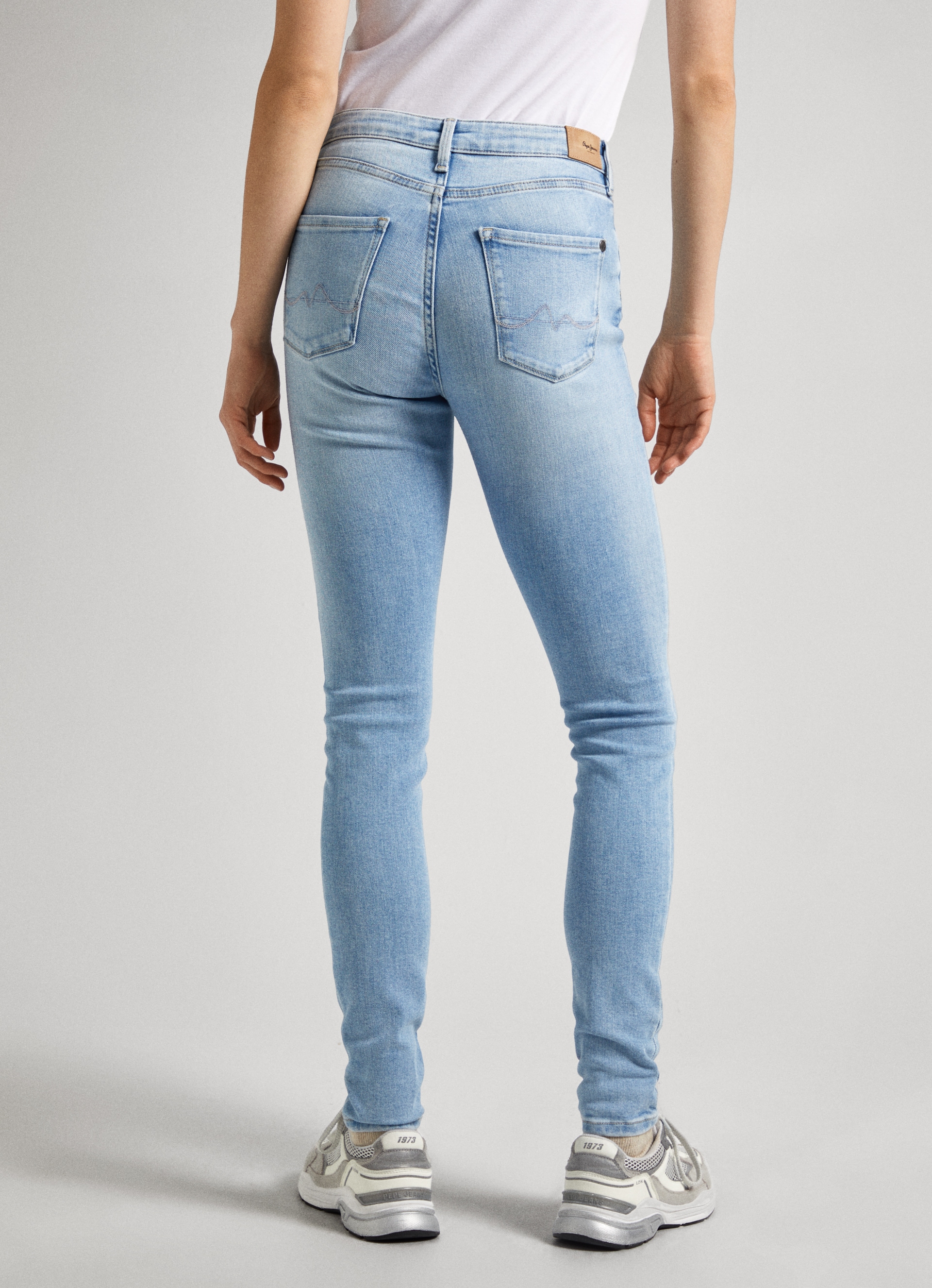 Pepe Jeans Skinny-fit-Jeans, in Used-Optik