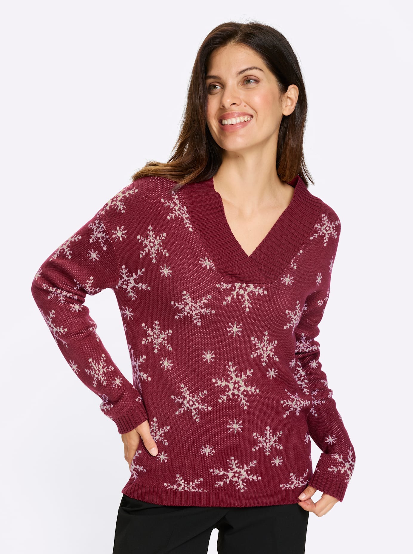 Classic Basics Jacquardpullover »Langarm-Pullover«