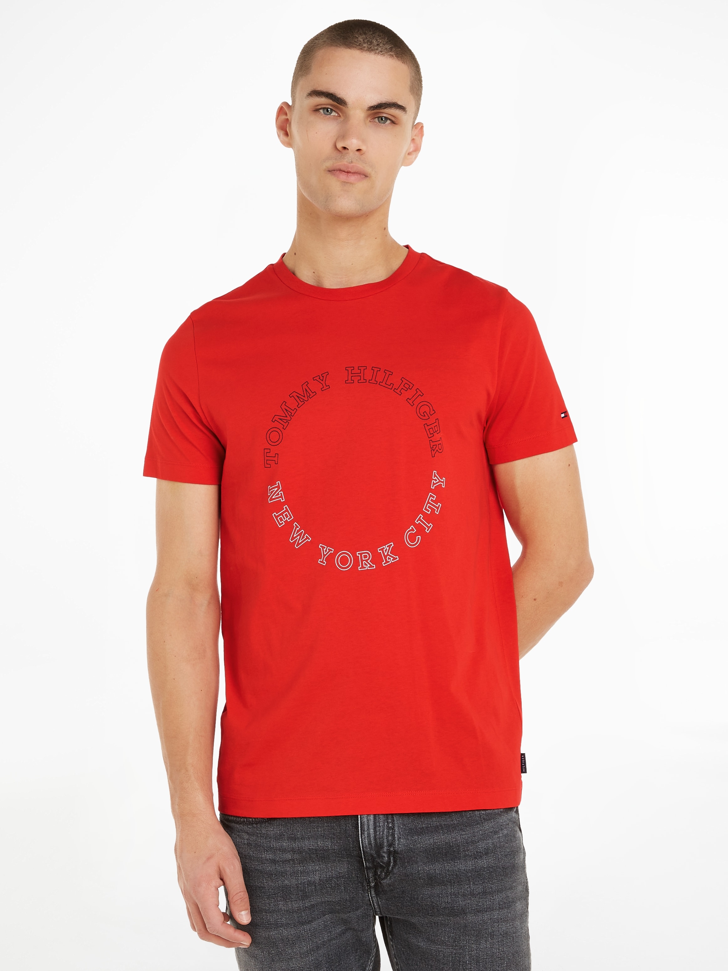 Tommy Hilfiger T-Shirt »MONOTYPE online kaufen TEE« OTTO ROUNDLE bei