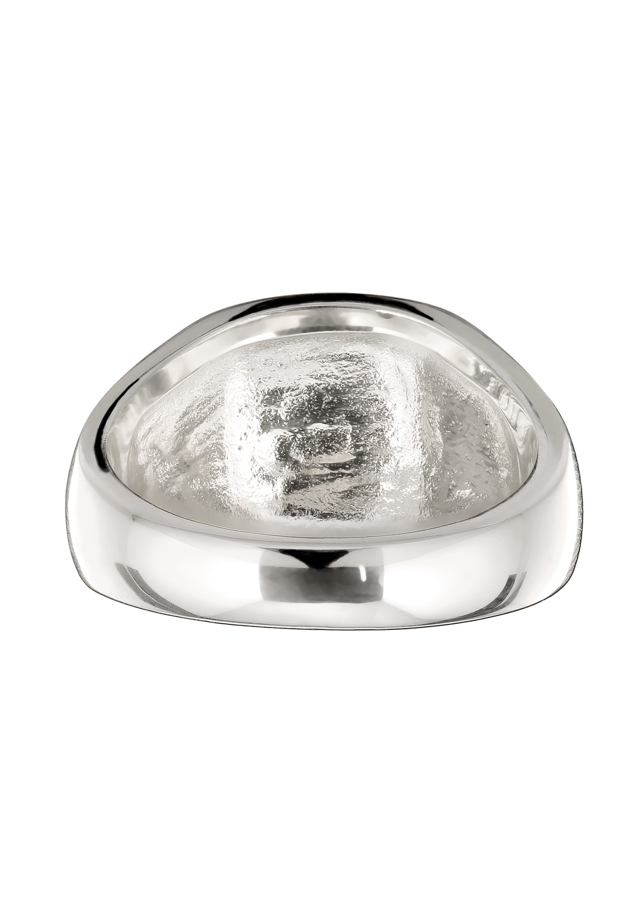 Kuzzoi Siegelring »Ring Siegelring Quadrat Bicolor 925 Sterling Silber vergoldet«