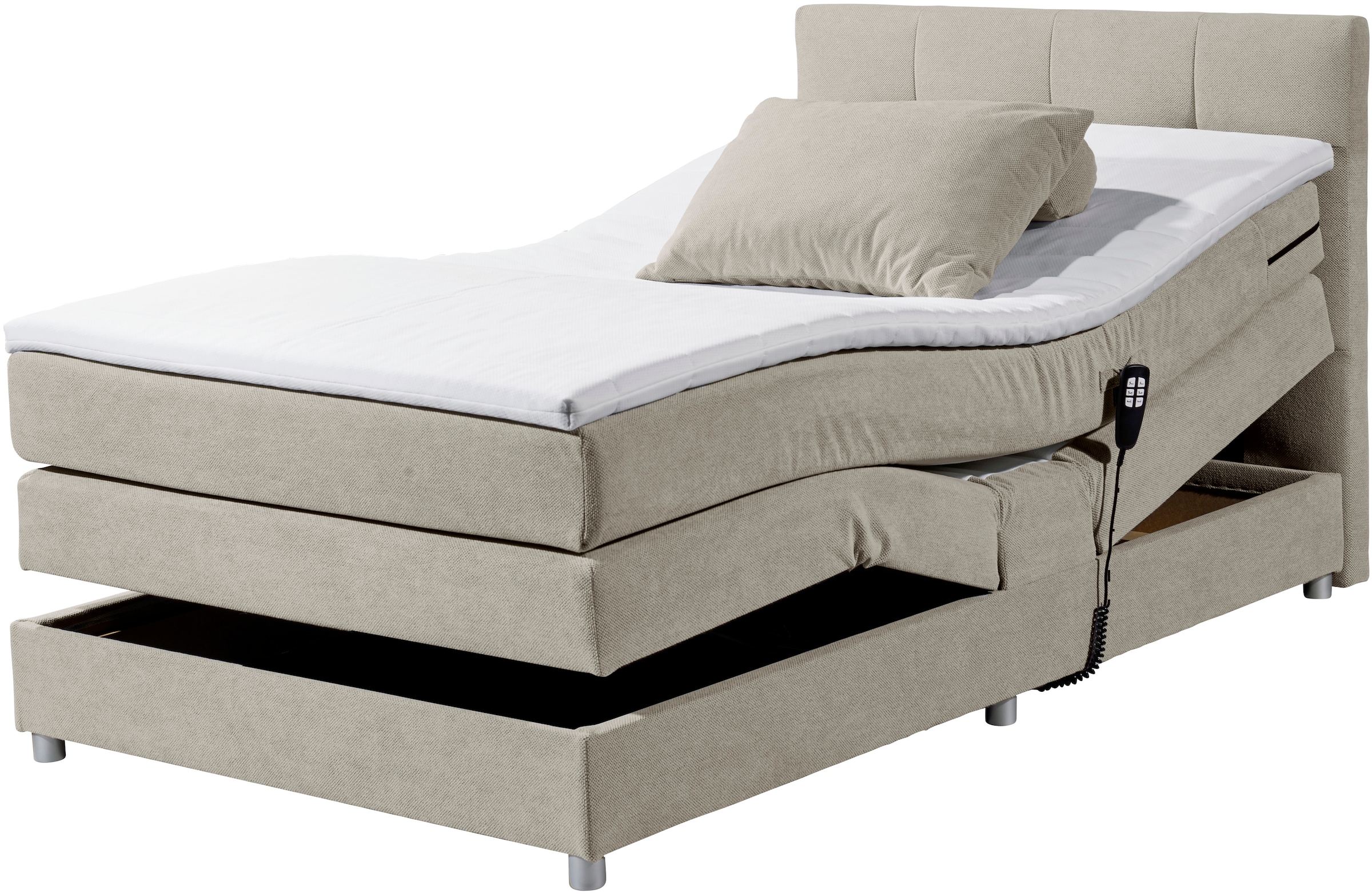 ED EXCITING DESIGN Boxspringbett »Toulouse B«, inkl. Motor