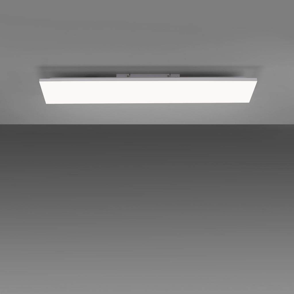 my home LED Deckenleuchte »Floki«, LED-Modul, 1 St., Warmweiß, Rahmenlose Deckenlampe weiß L 100 x B 25cm, LED Panel, Deckenpanel mit Farbtemperatursteuerung CCT und RGB Backlight, dimmbar, Memory-Funktion