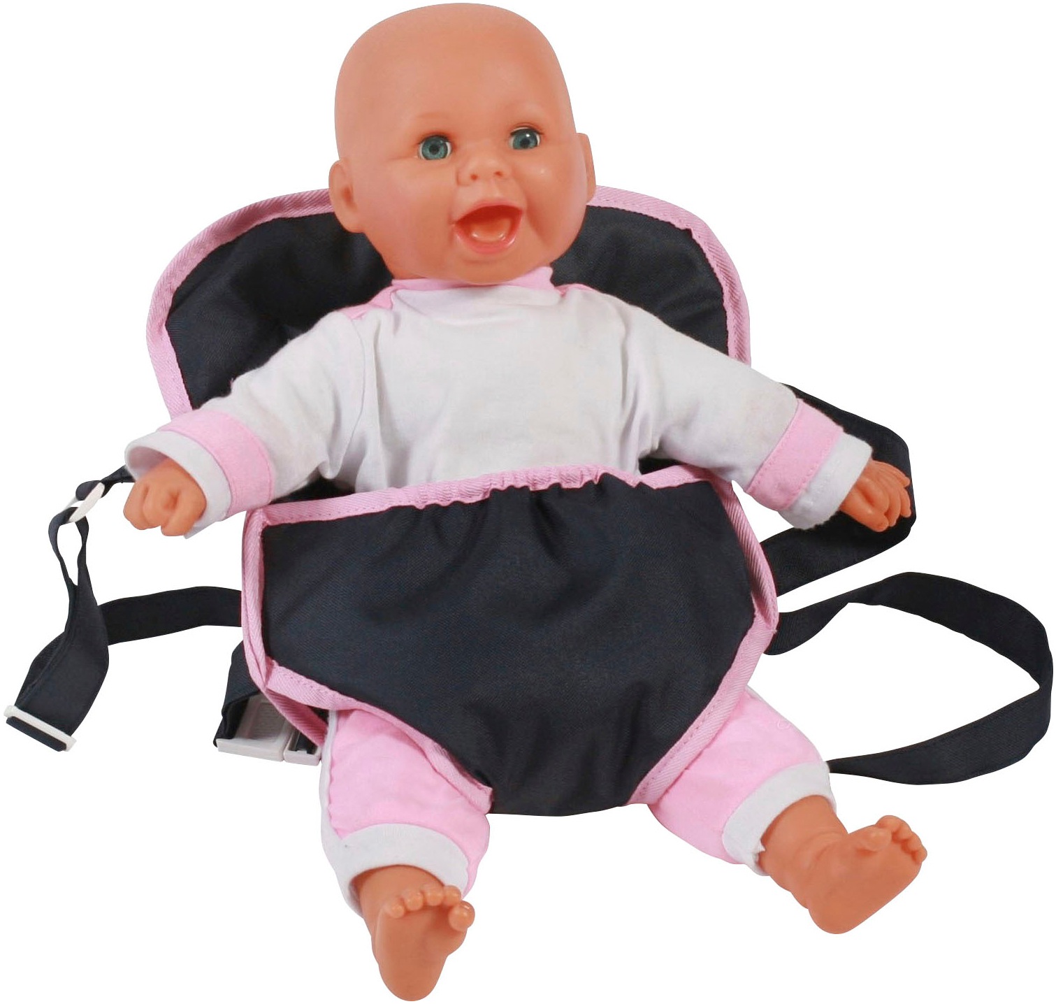 CHIC2000 Puppen Bauchtrage »Melange Grau-Navy«
