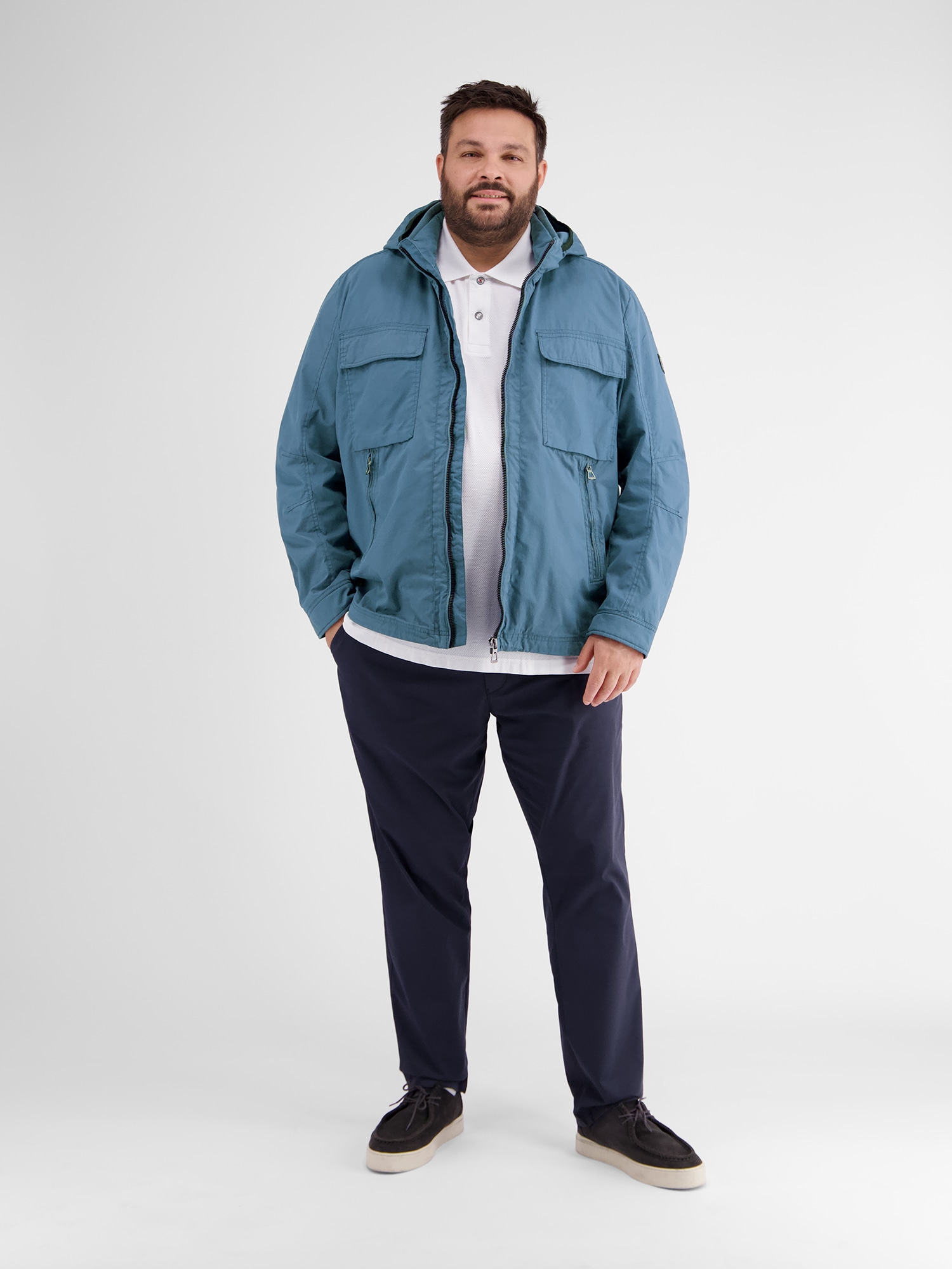 LERROS Outdoorjacke »LERROS Blouson mit abnehmbarer Kapuze«, mit Kapuze, Keine Angabe