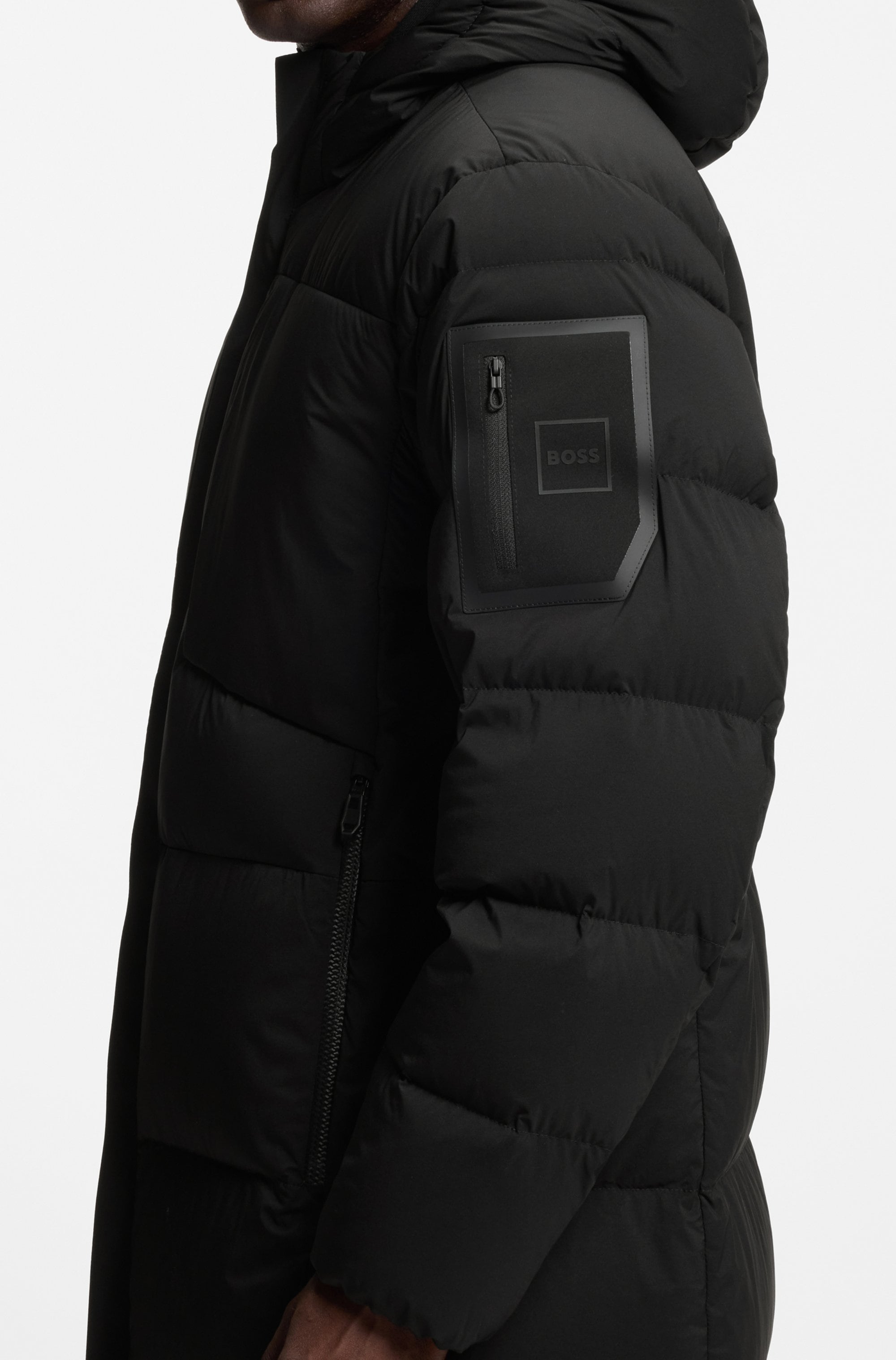 BOSS GREEN Steppmantel »OW Riplite Coat HD« 2-Wege-Zipper, Regular Fit, 4-Wege-Stretch-Qualität