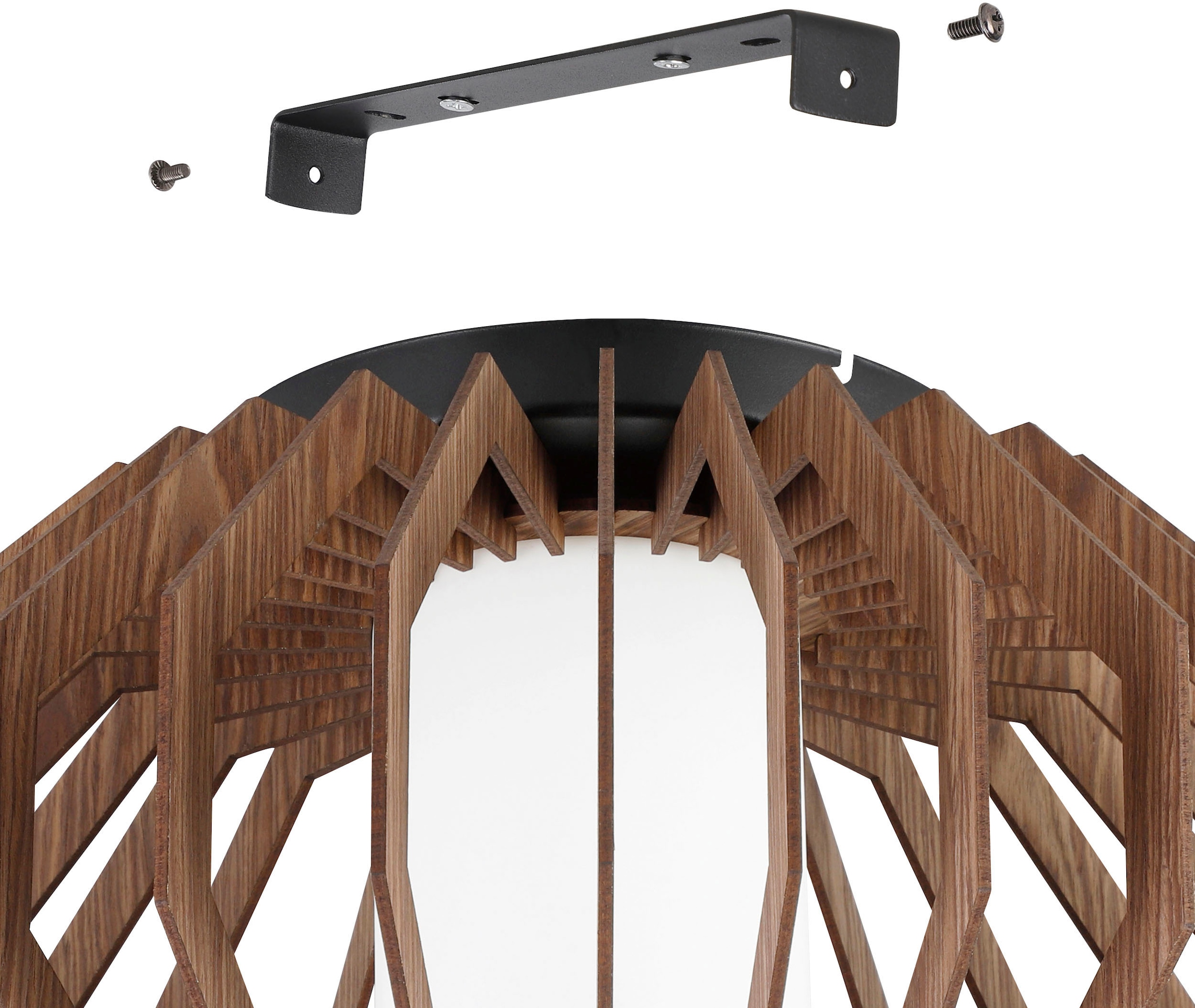 EGLO Deckenleuchte »RUSTICARIA« E27 1 Stk. Deckenleuchte in schwarz aus Stahl  -  exkl. E27 - 40W