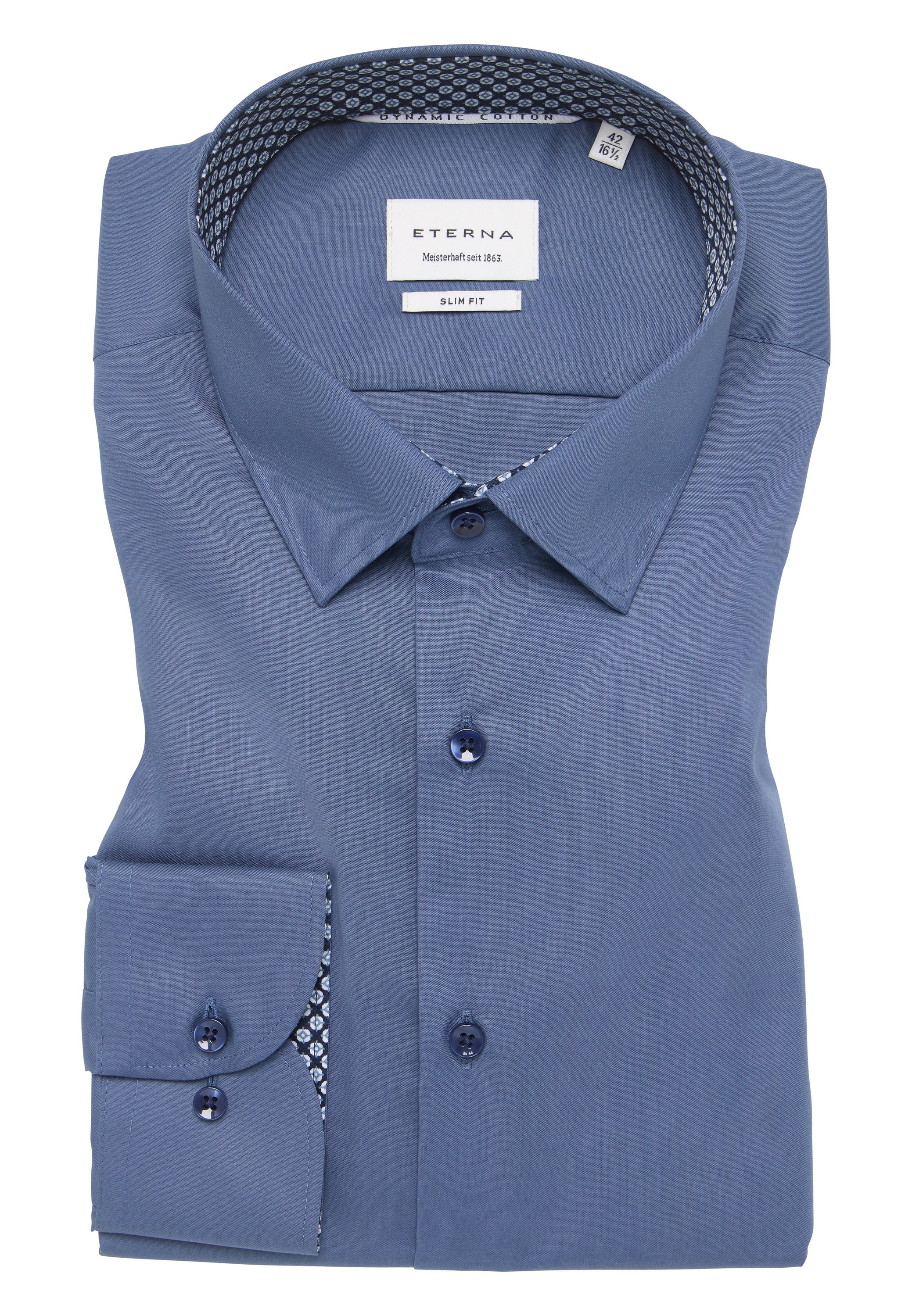Eterna Langarmhemd »SLIM FIT« NON IRON (bügelfrei)