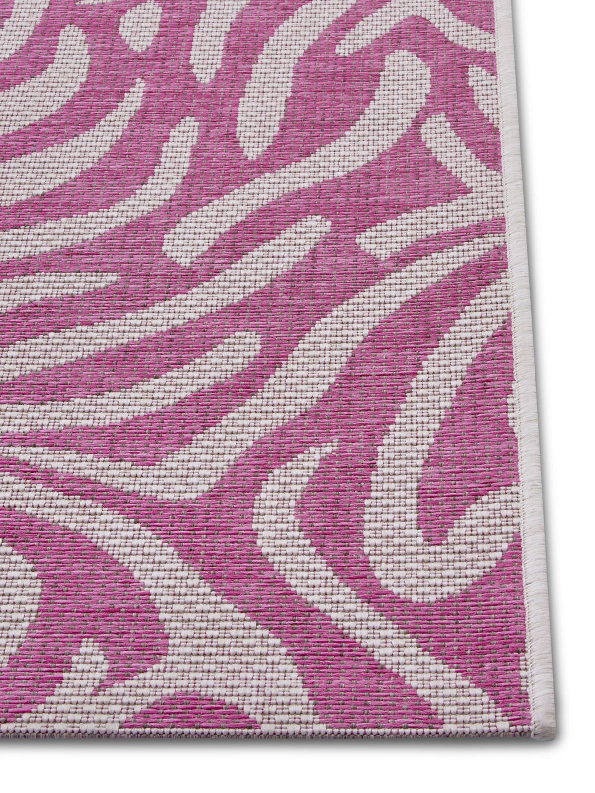 NORTHRUGS Teppich »Cebra«, rechteckig, 4 mm Höhe, Flachgewebe Zebra Design, gekettelt, Robust, Pflegeleicht