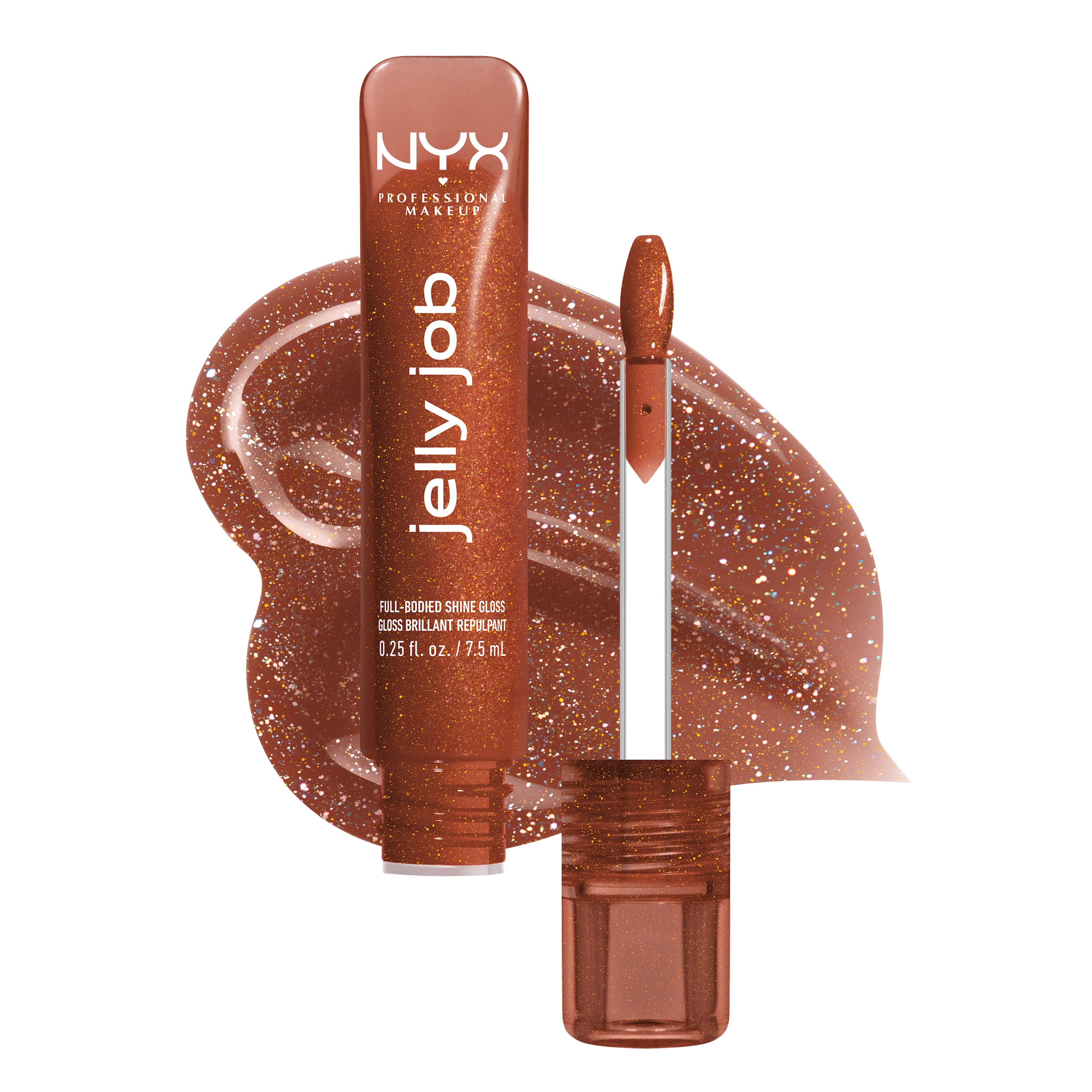 NYX Lipgloss »NYX Professional Makeup Jelly Job Lip Gloss« no Filler -pflegender Gloss für optisch vollere Lippen