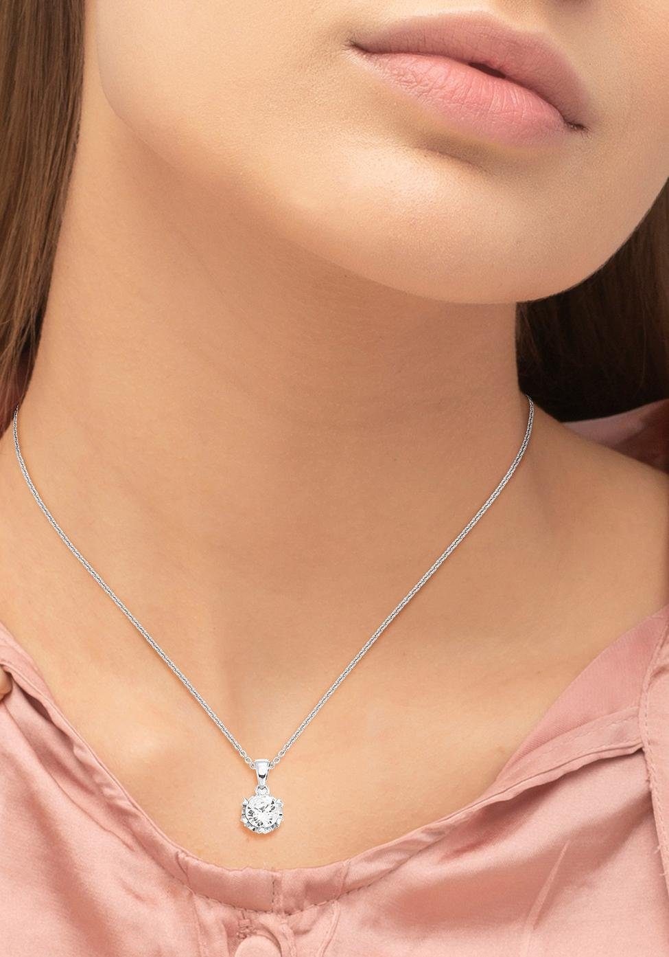 Amor Kette mit Anhänger »2026227«, mit Zirkonia (synth.)