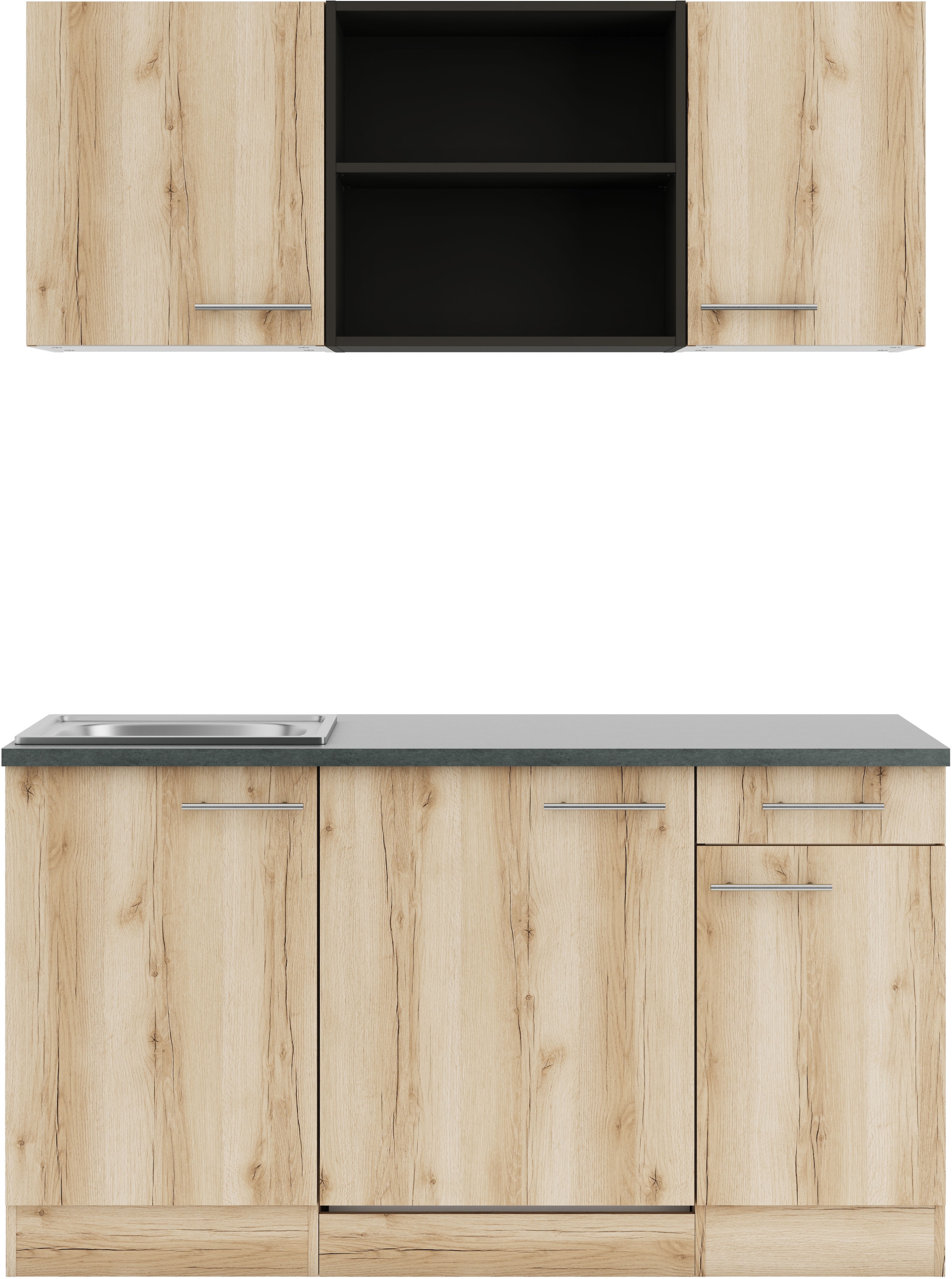 OPTIFIT Pantryküche »Bella« Breite 150 cm, wahlweise mit Kochfeld oder Unterbaukühlschrank