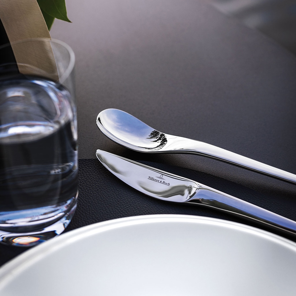 Villeroy & Boch Tafelmesser »Tafelmesser NewMoon 231 mm 6er Set silber« Spülmaschinenfest