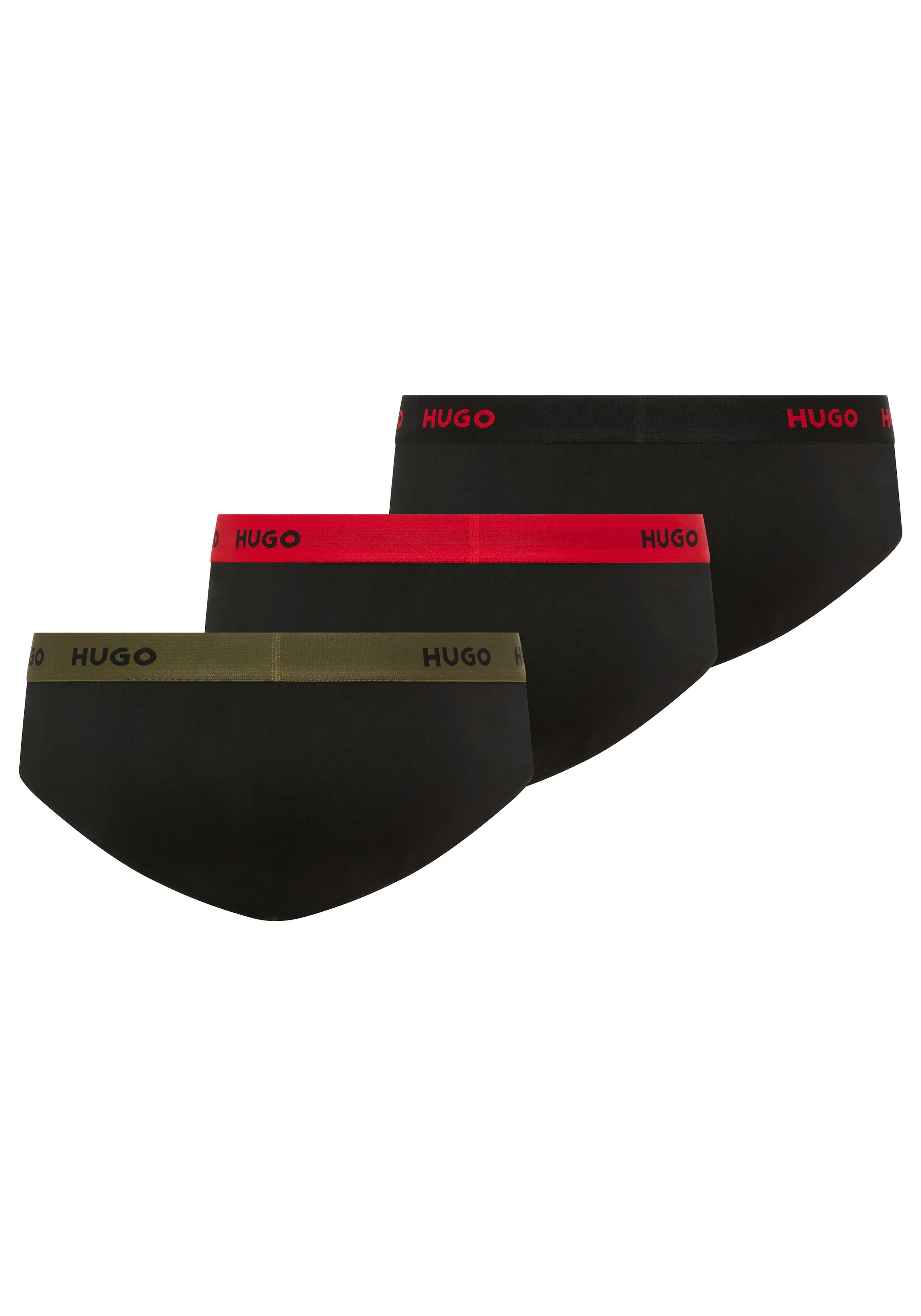 HUGO Underwear Hipster »HIPBRIEF TRIPL« 3er, 3 Stk. mit elastischem Bund
