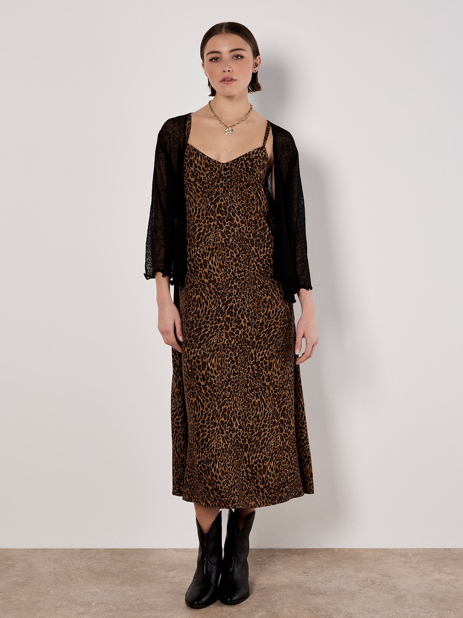 Apricot Maxikleid »Maxikleid« mit Animalprint