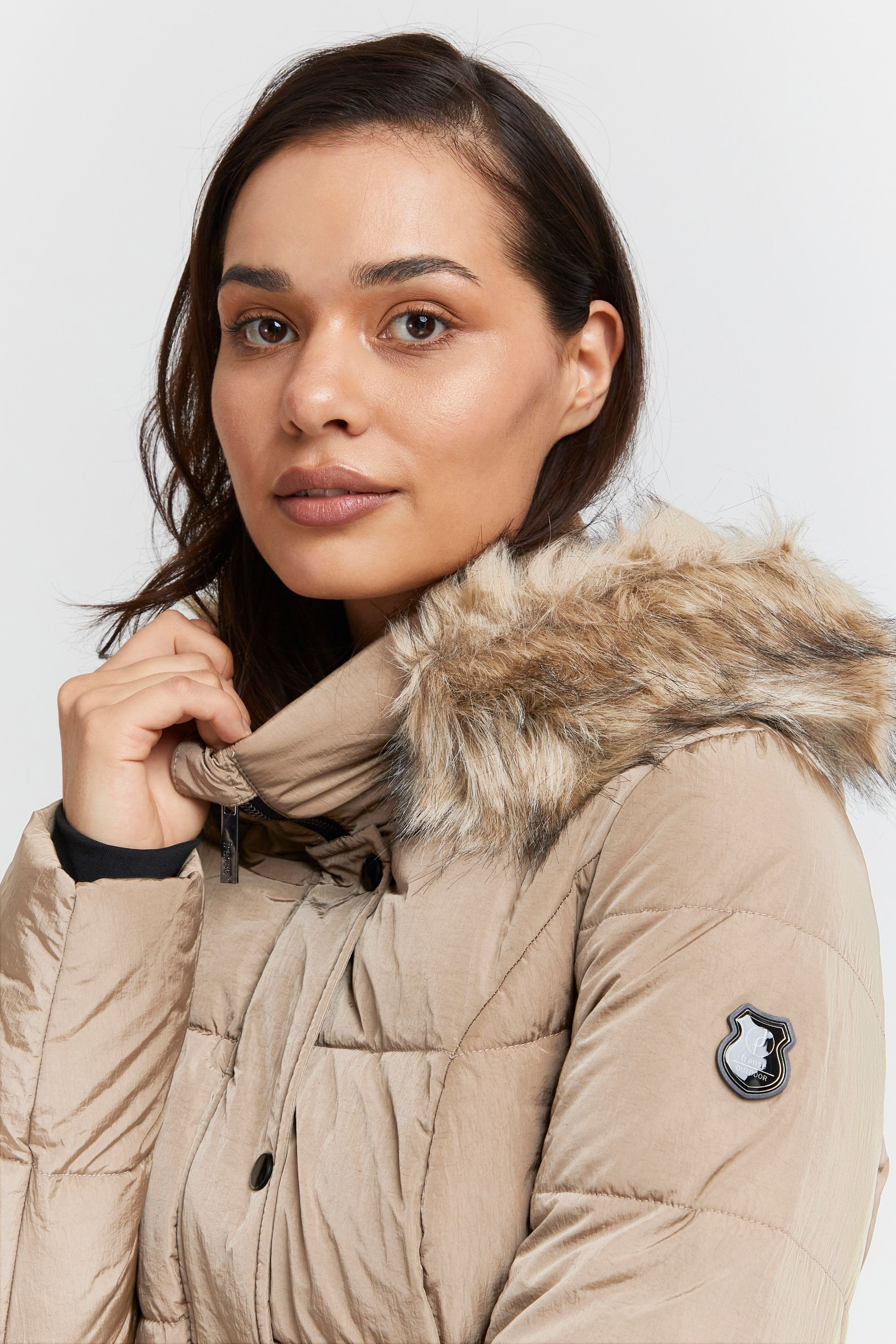 fransa Winterjacke »Winterjacke FRBac«, mit Kapuze
