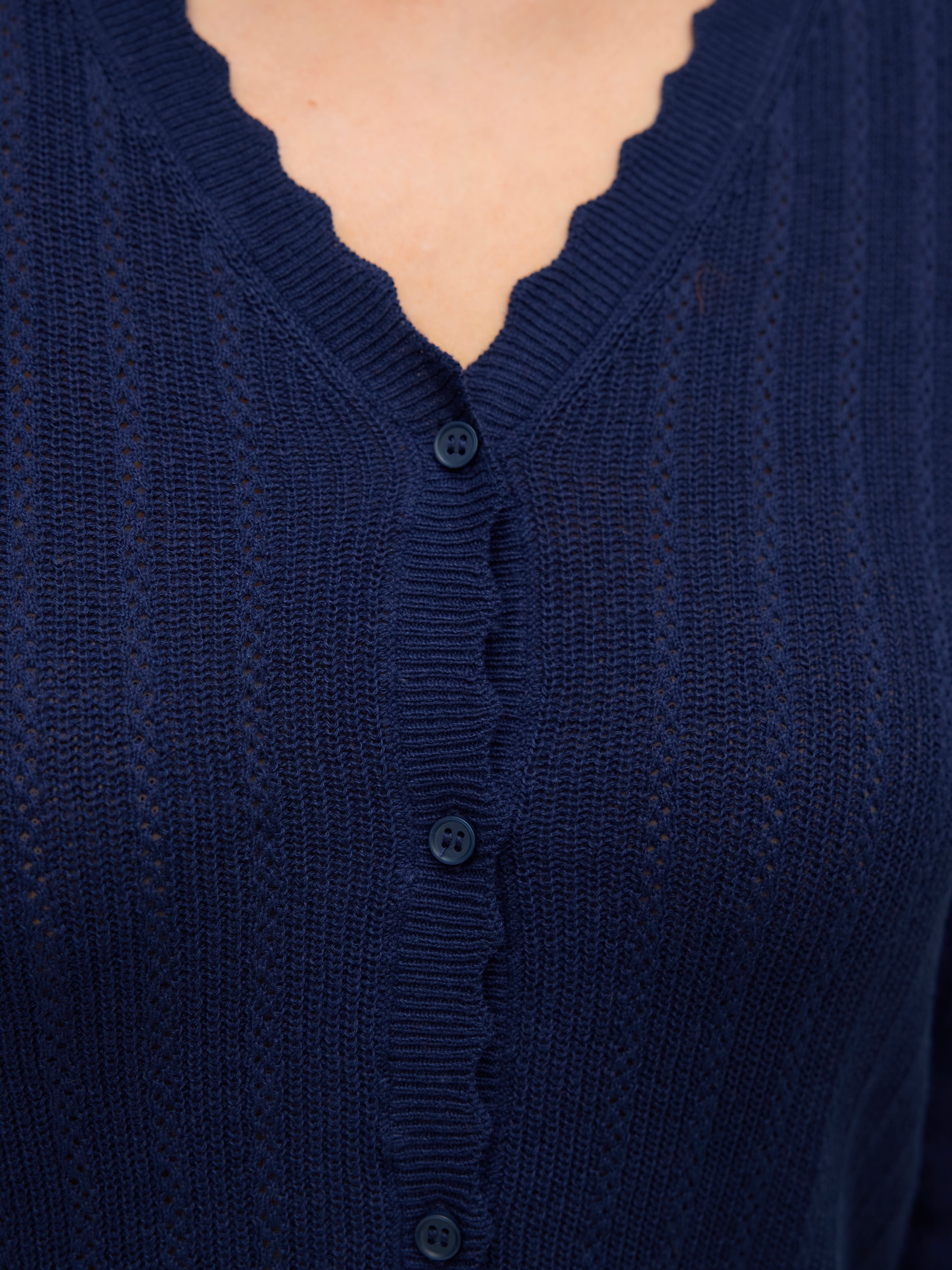 Vero Moda Strickjacke »VMLUXLIGHT POINTELLE LS V-NECK CARDIGAN«