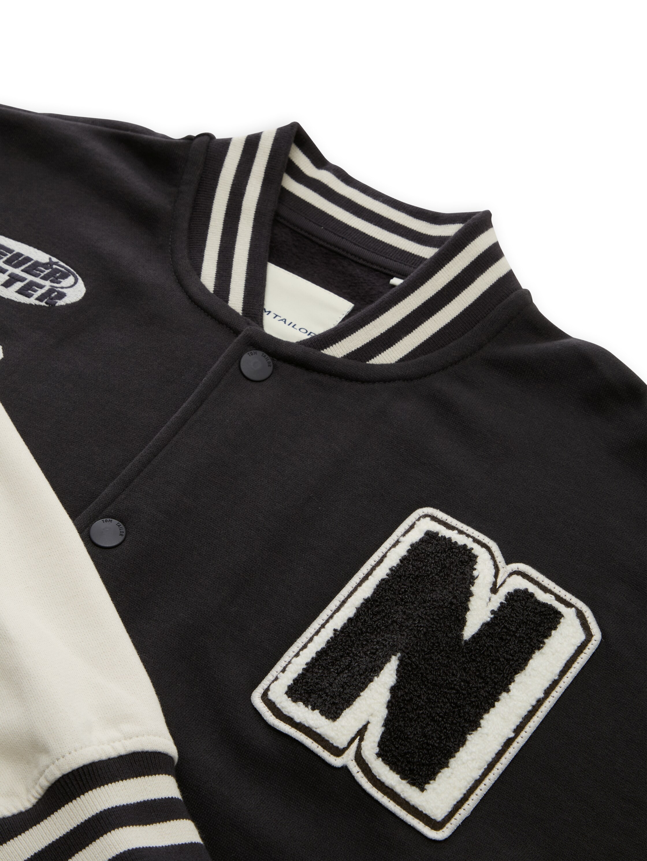 TOM TAILOR Sweatjacke mit Stickerein