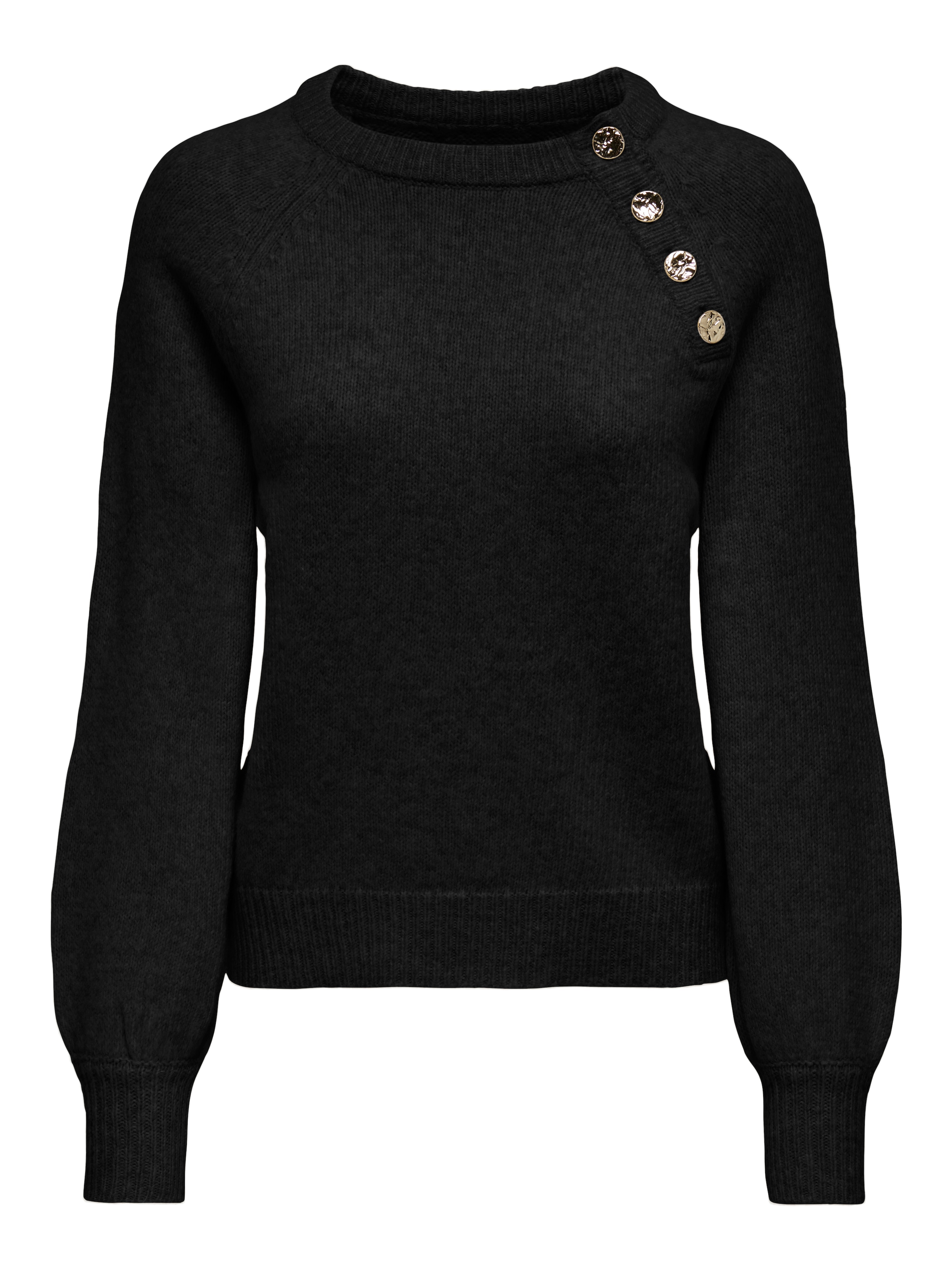 ONLY Rundhalspullover »ONLEMMA LS BUTTON ONECK EX KNT«
