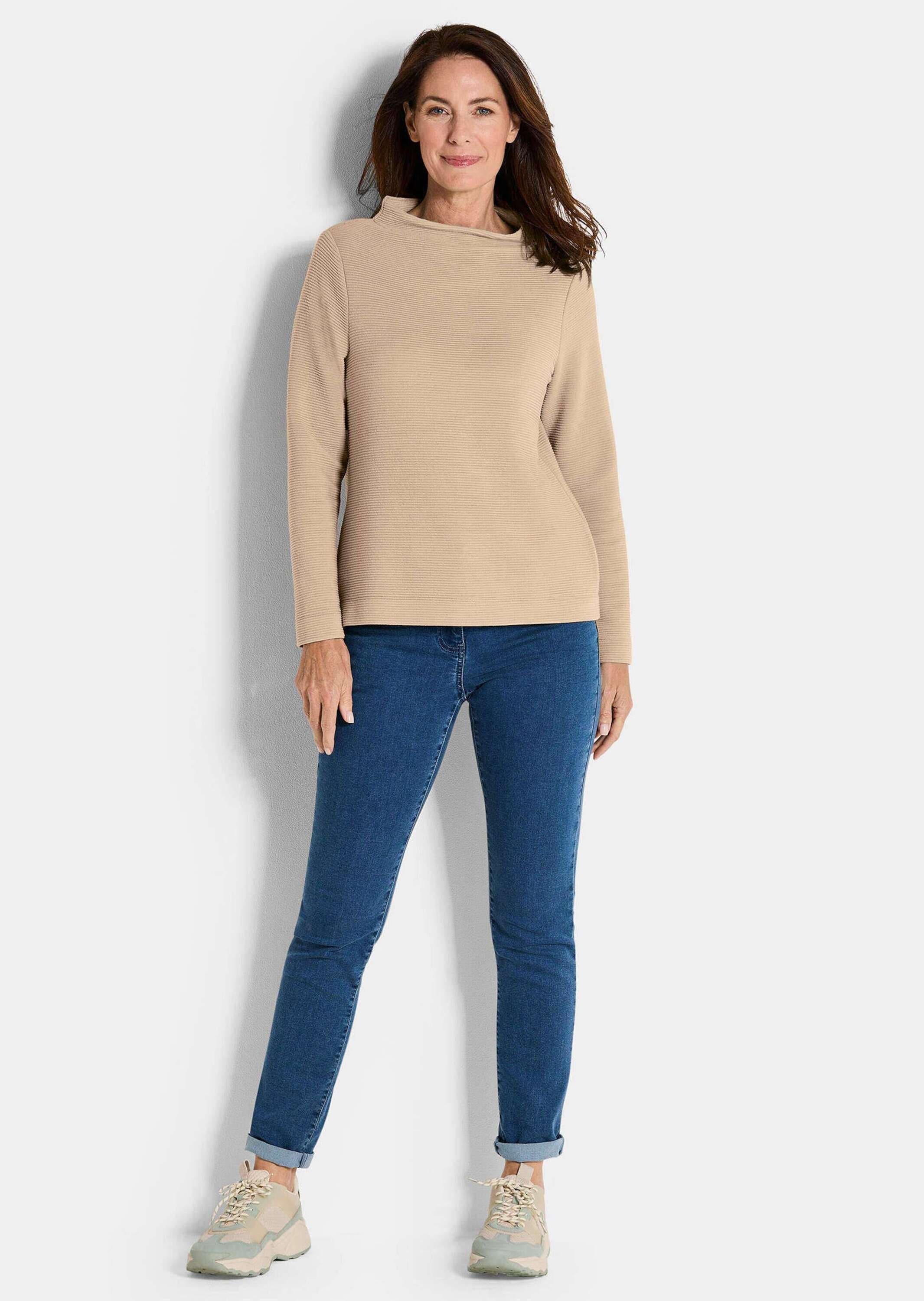 GOLDNER Rundhalspullover »Langarm Ottoman-Design, Turtleneck«