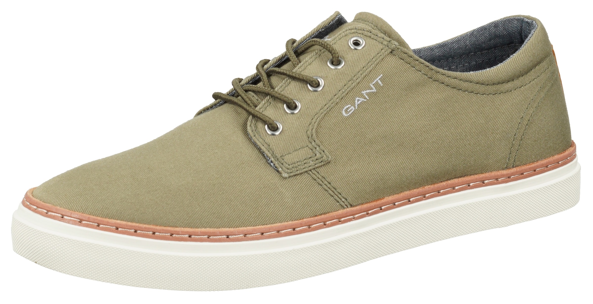 Gant Sneaker »Prepville«, mit Lederpaspelierung, Freizeitschuh, Halbschuh, Schnürschuh