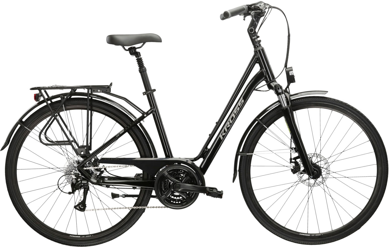 Kross Cityrad »Sentio 3.0« 24 Gang Shimano ACERA M3020 Schaltwerk Kettenschaltung in schwarz, Größe 28 Zoll (71,12 cm) hinten: 28 Zoll (71,12 cm)