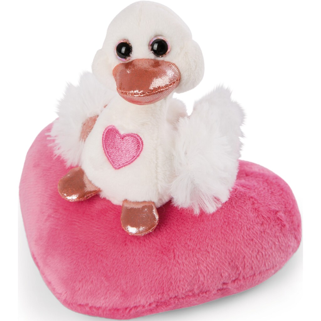 Nici Kuscheltier »Love Classic, Schwan weiß auf Herz, 10 cm«