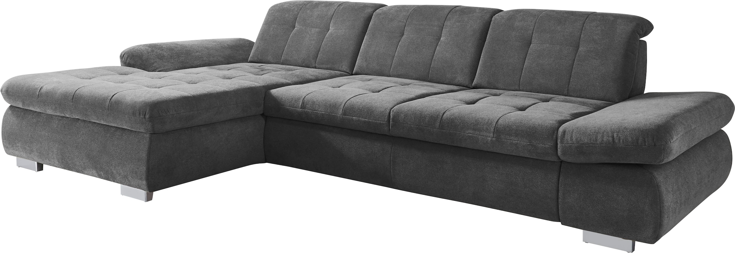 Die PlanBar Ecksofa »MP-IN17004 L-Form«, wahlweise mit Bettfunktion, Sitztiefen- und Kopfteilverstellung