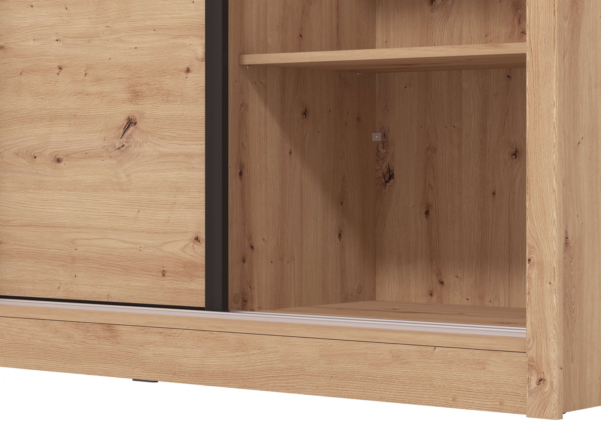 INOSIGN Schwebetürenschrank »Navara Kleiderschrank mit Spiegel Wäscheschrank Garderobe«, Kleiderschrank mit Spiegel, FSC®-zertifiziert, 242,5x215,5x61cm