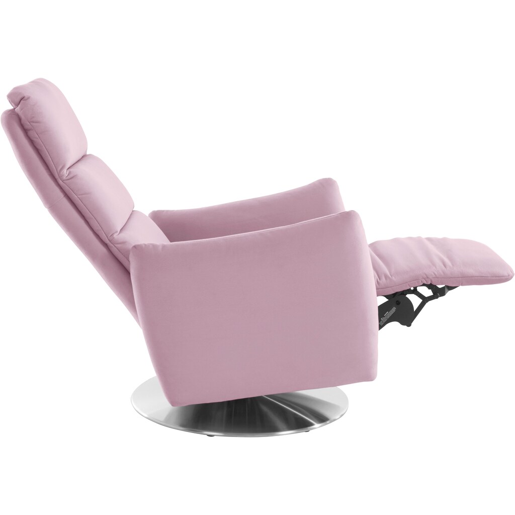 Leonique Relaxsessel »Delano«, in 3 Größen S-M-L, mit Vario-Kopfteilverstellung, Drehfunktion und integrierter Fußstütze, wahlweise manuelloder motorisch verstellbar, auch mit Aufstehhilfe