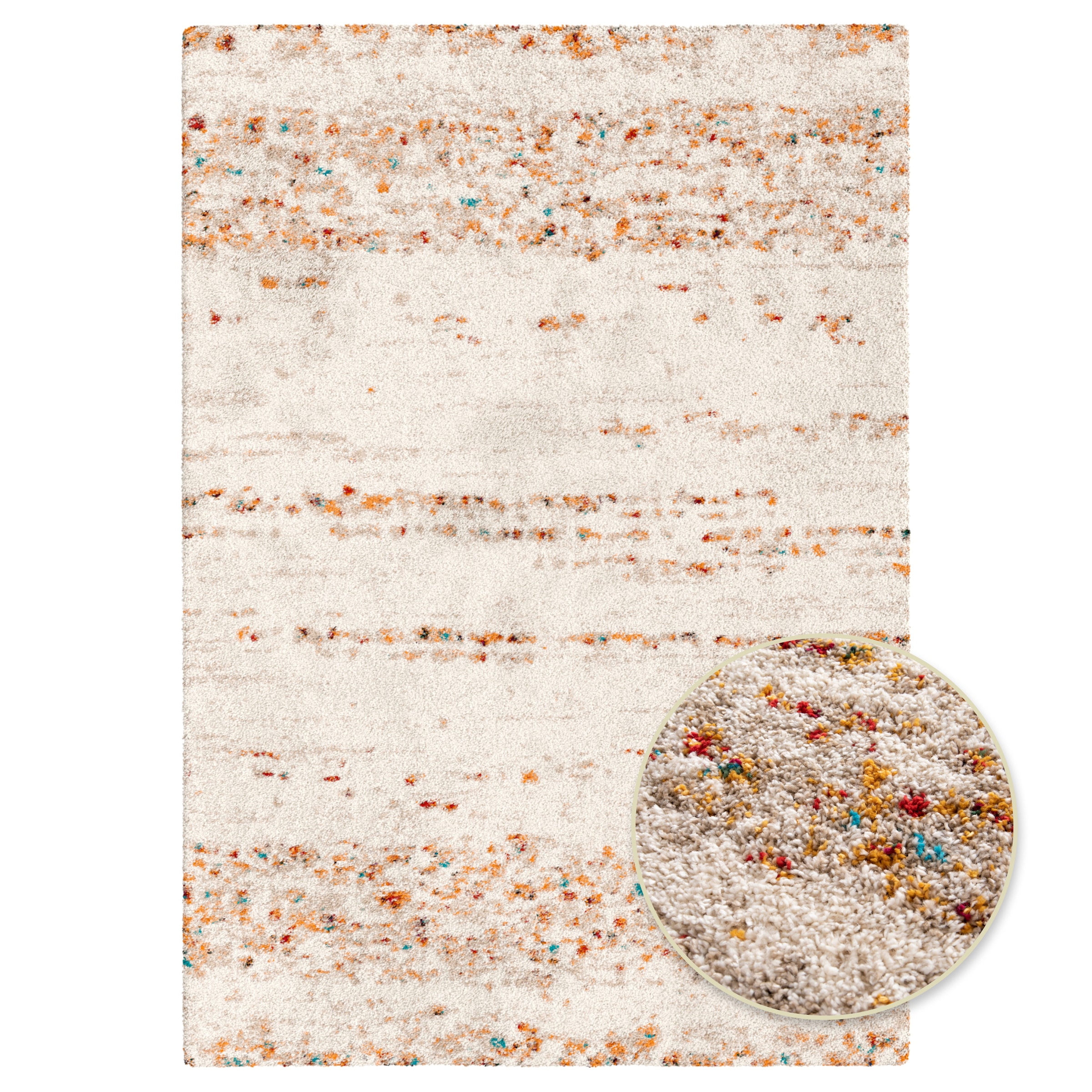 Primaflor-Ideen in Textil Hochflor-Teppich »HIMALAYA, Made in Belgium« rechteckig 30 mm Höhe modernes Design, meliert, weich & kuschelig