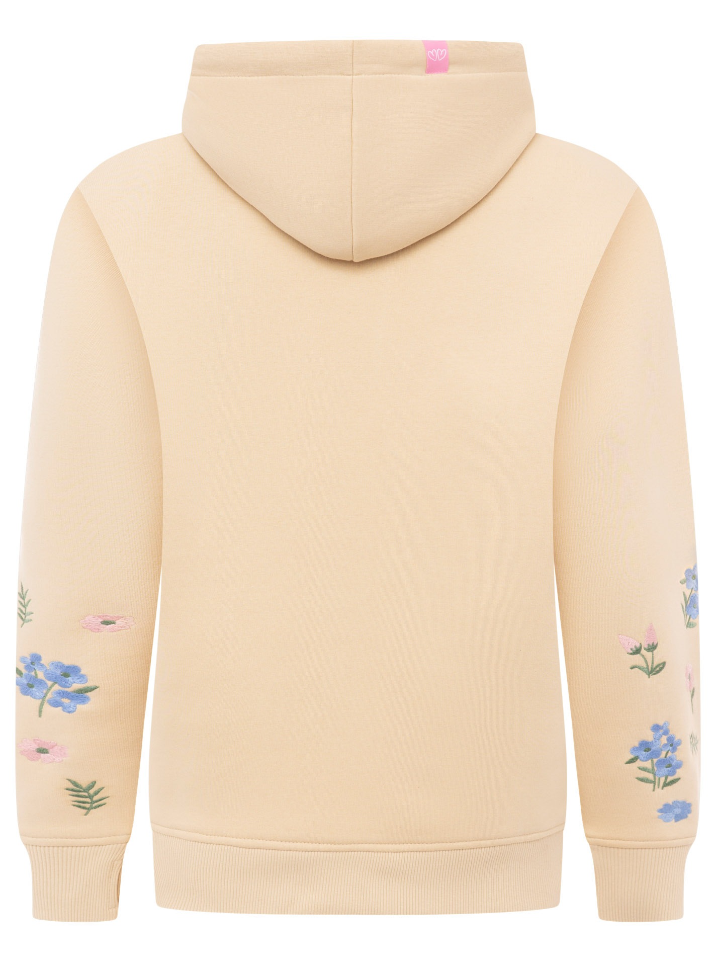Zwillingsherz Hoodie »"Blumenranken"«, mit gestickten Blumen am Arm, Kapuze, Fronttasche

