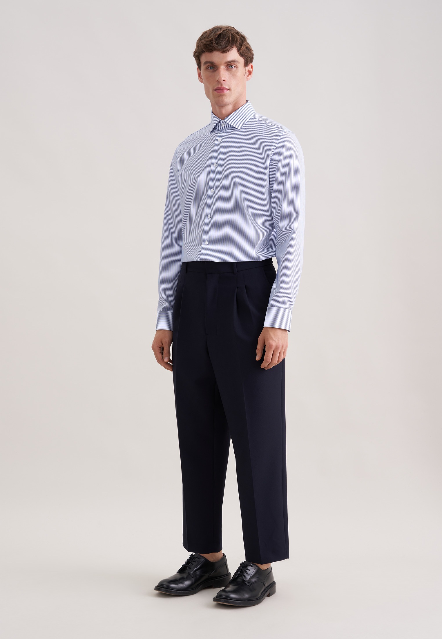 seidensticker Businesshemd »Schwarze Rose« Slim 1/1 Kentkragen Gestreift